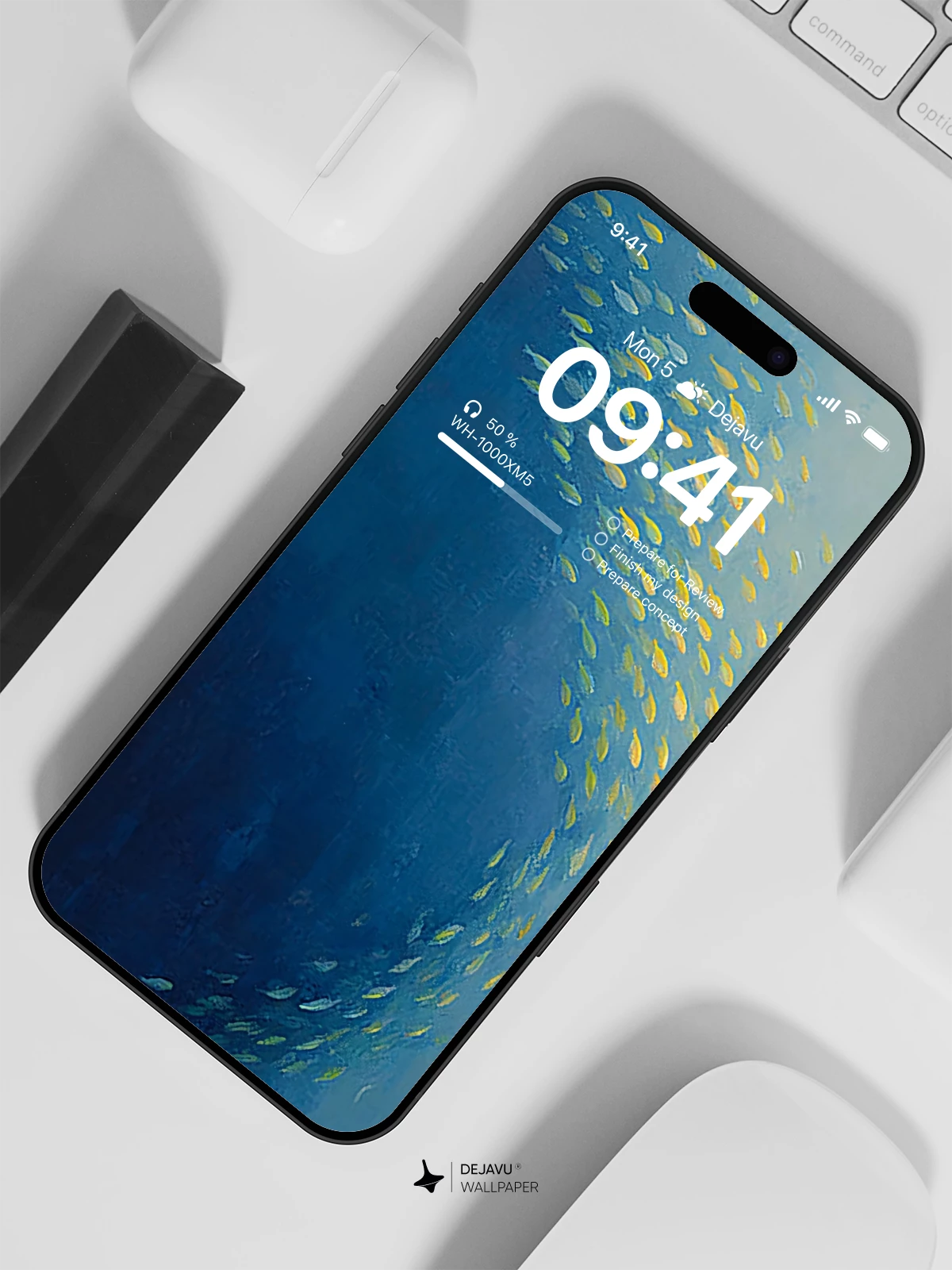Yellow Fish School Wallpaper 4K for Mobile Background
