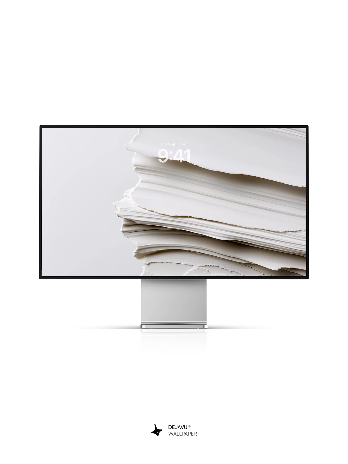 White Paper Stack Wallpaper 4K for iPhone Lock Screen