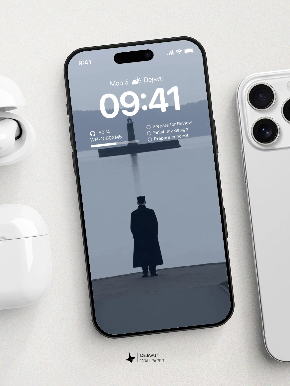 Minimalist Lighthouse Wallpaper 4K AMOLED Display Wallpaper