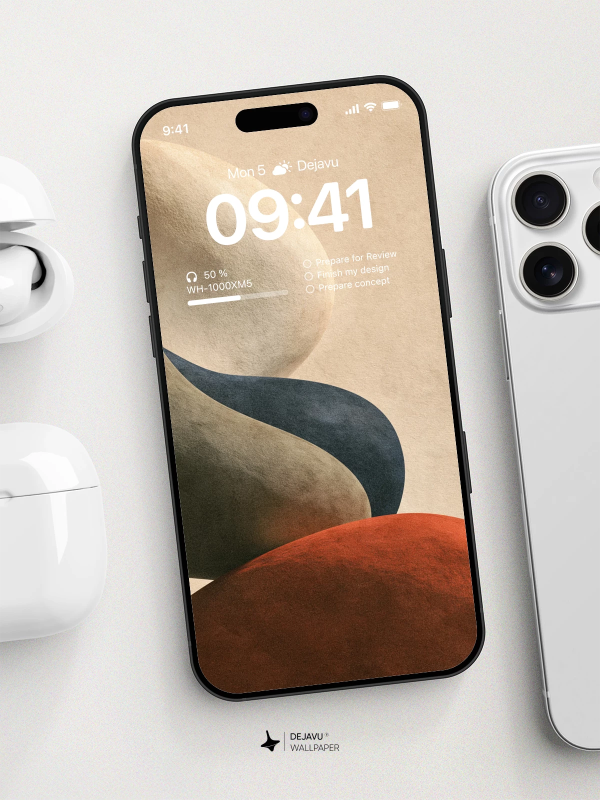 Abstract Organic Shapes Wallpaper 4K for Mobile Background