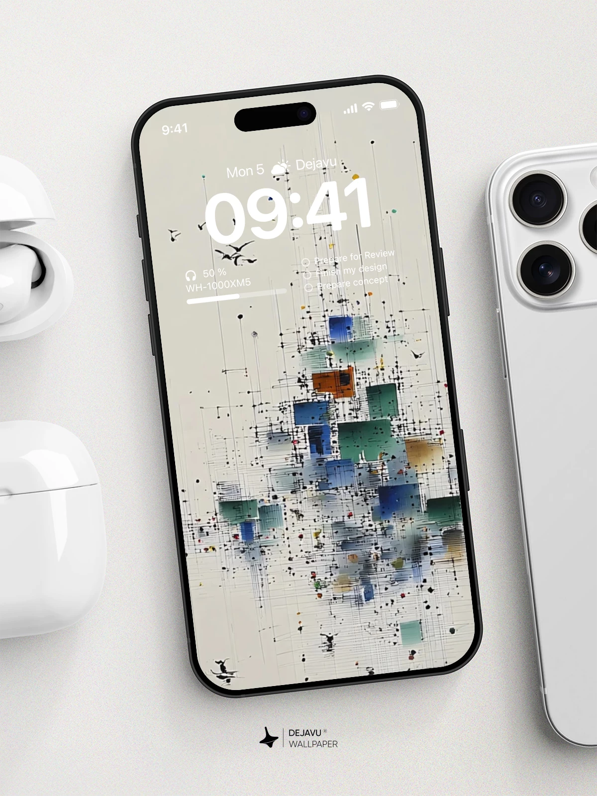 抽象彩色飞溅艺术壁纸4K iPhone锁屏