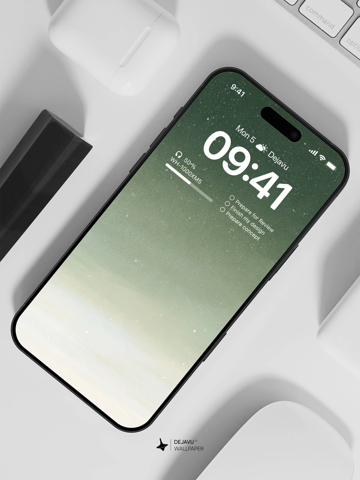 Starry Night Sky Gradient Wallpaper 4K for iPhone Lock Screen