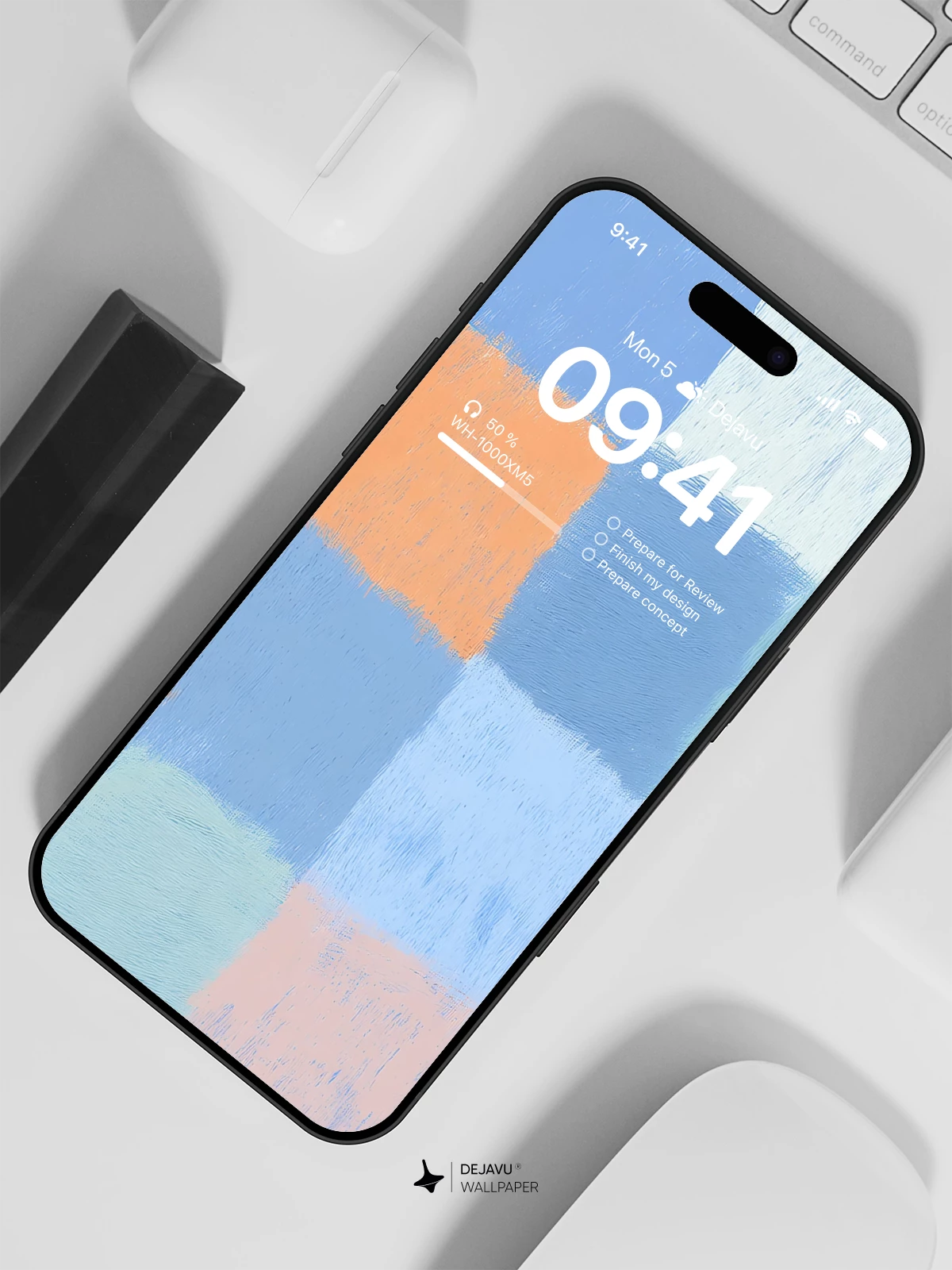 Colorful Grid Wallpaper 4K for iPhone Lock Screen