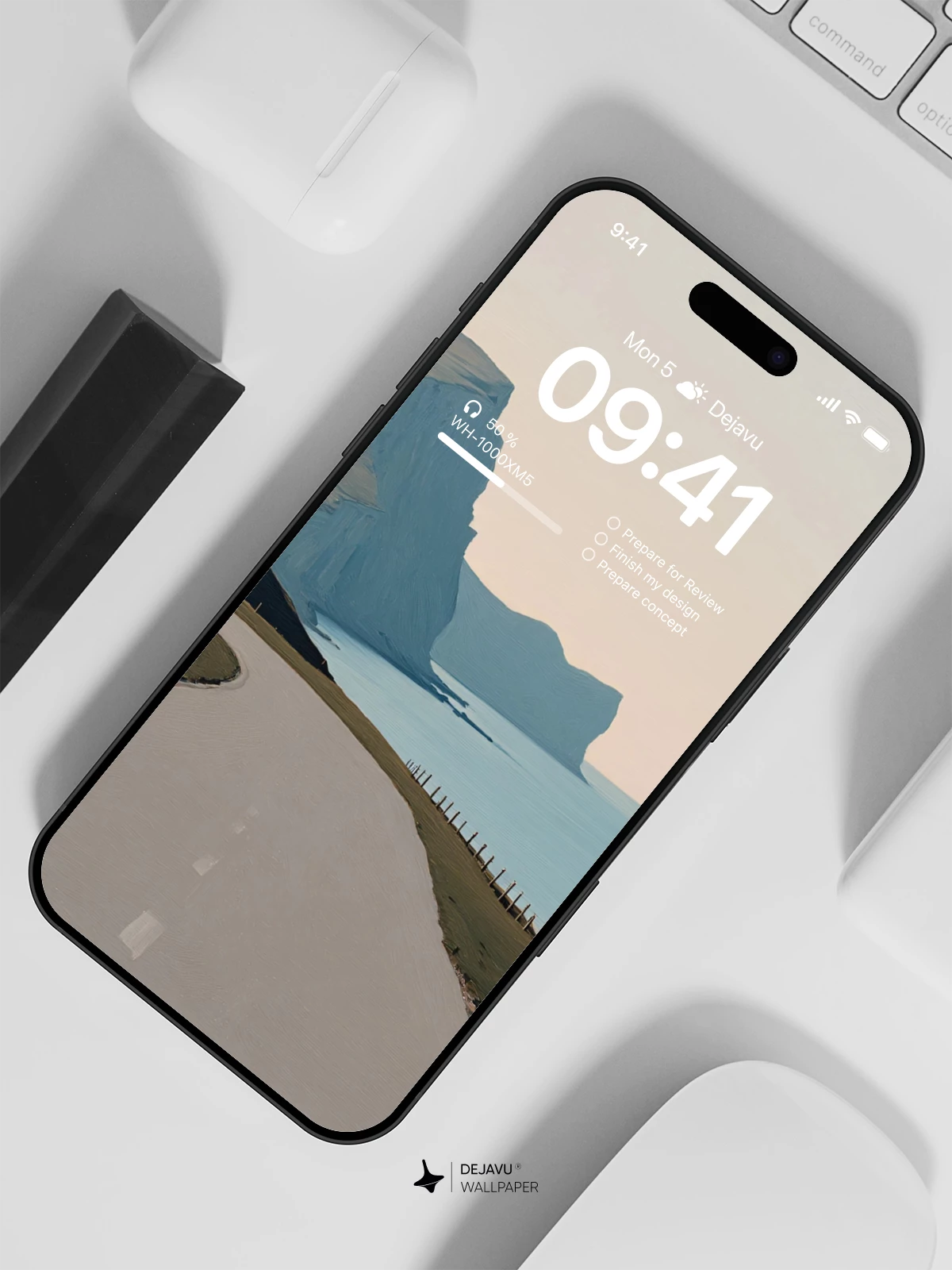 Coastal Cliff Road Wallpaper 4K for iPhone Lock Screen
