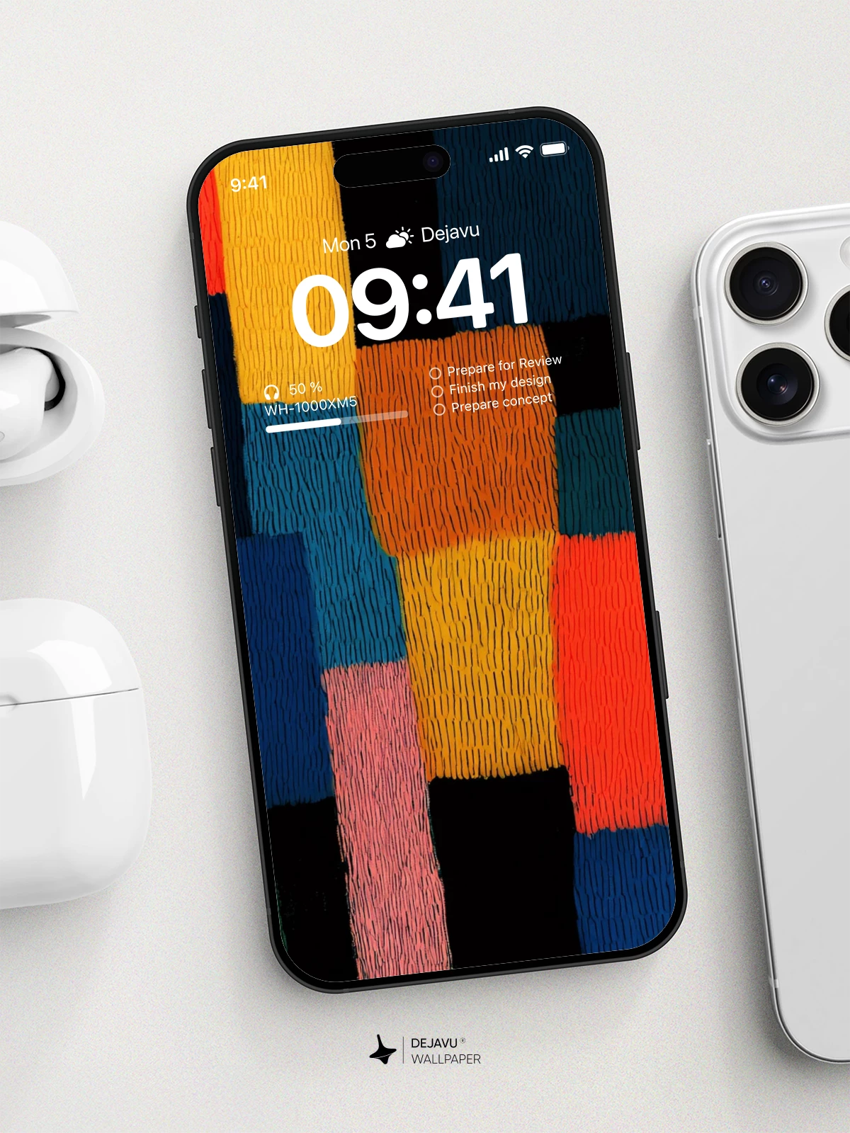 抽象几何壁纸4K用于iPhone锁屏