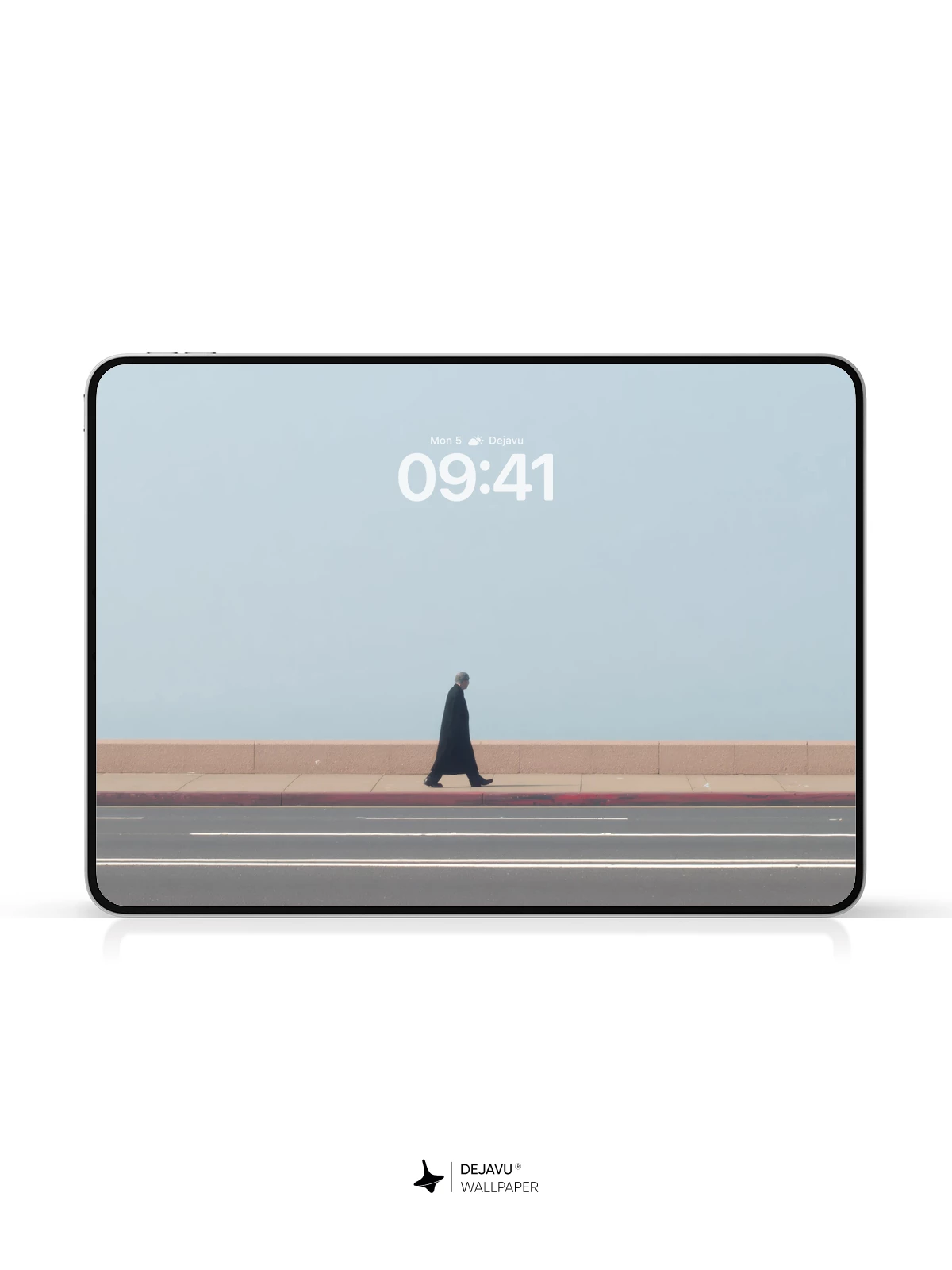 Lonely Walker Minimalist Wallpaper 4K for iPhone Lock Screen