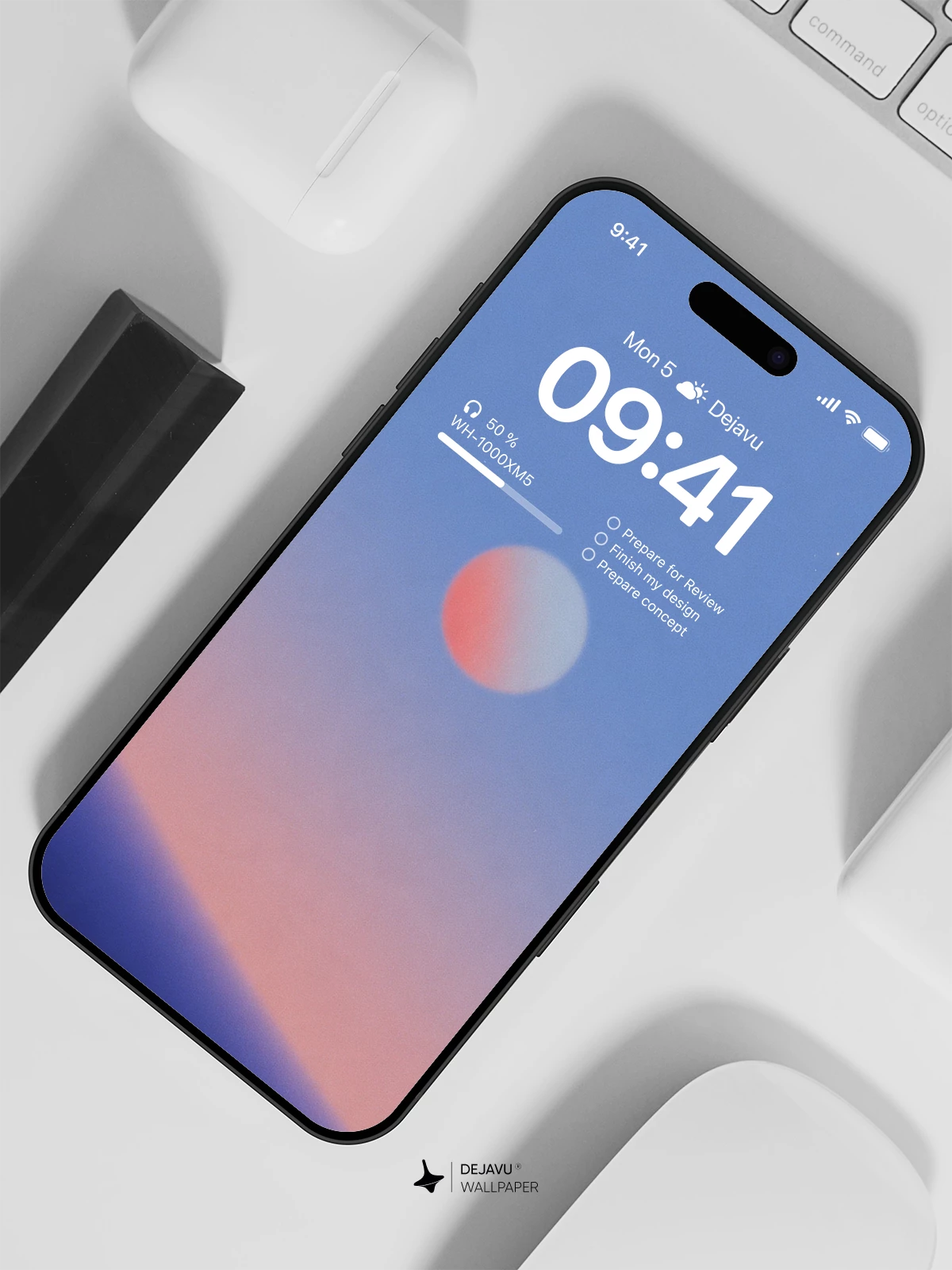 Sunset Moon Wallpaper 4K for iPhone Lock Screen
