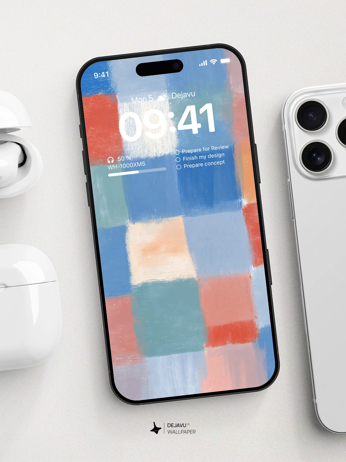 Abstract Color Block Wallpaper 4K for Mobile Background