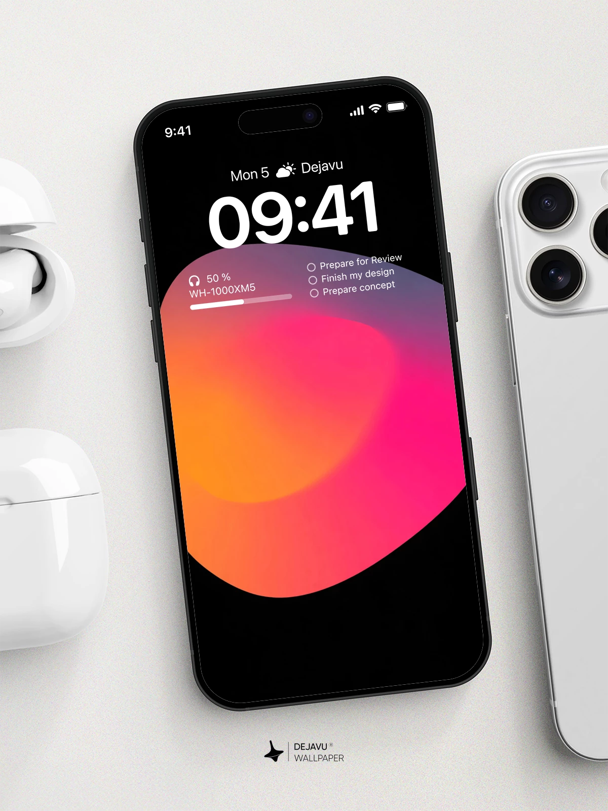 Abstract Gradient Wallpaper 4K for iPhone Lock Screen
