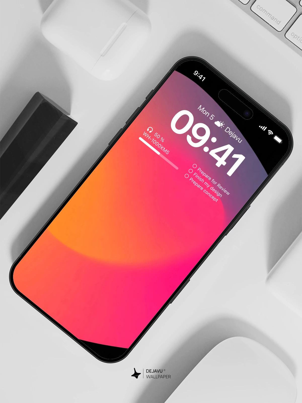Abstract Gradient Wallpaper 4K for iPhone Lock Screen