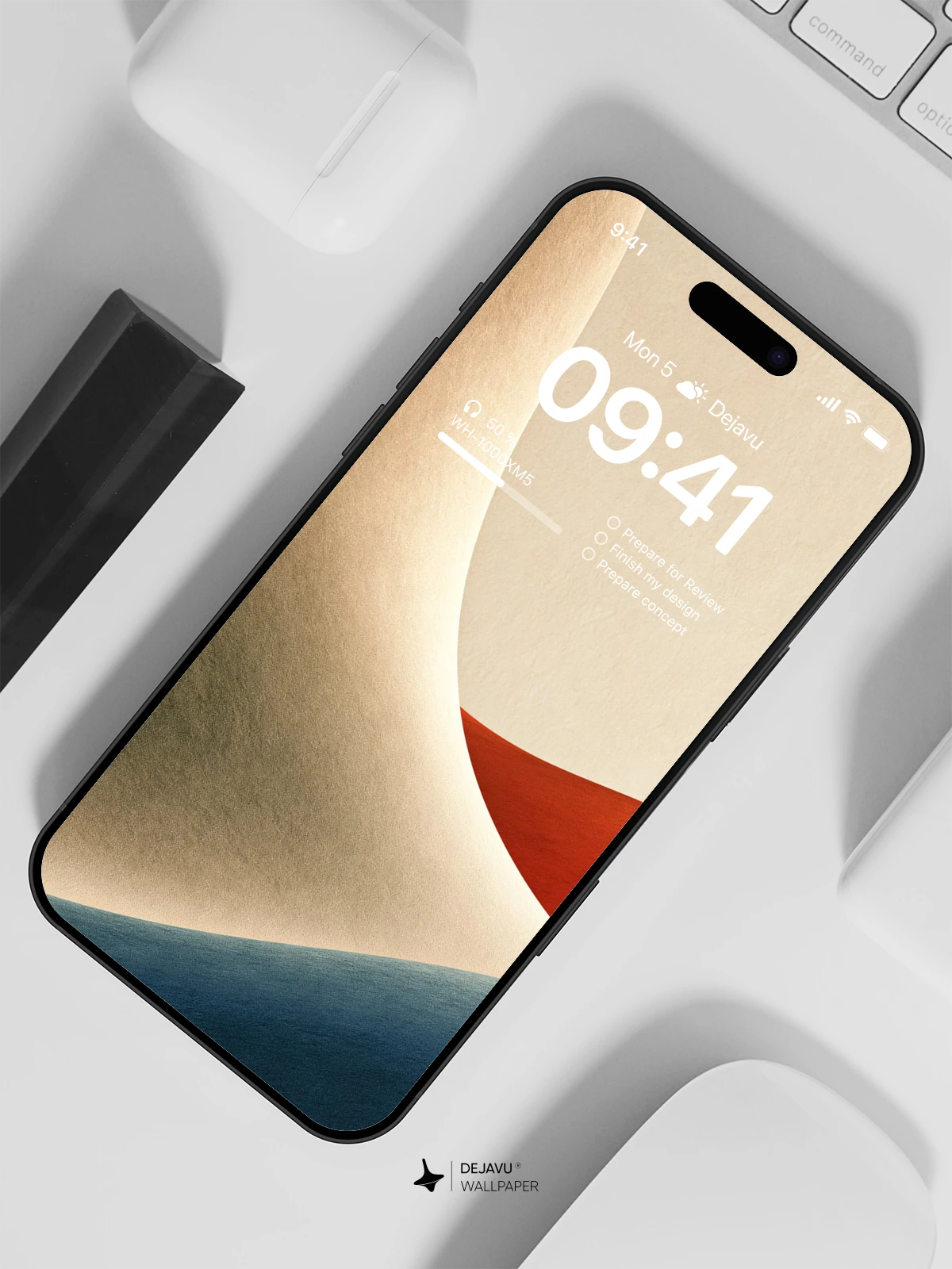 Abstract Gradient Curves Wallpaper 4K for iPhone Lock Screen