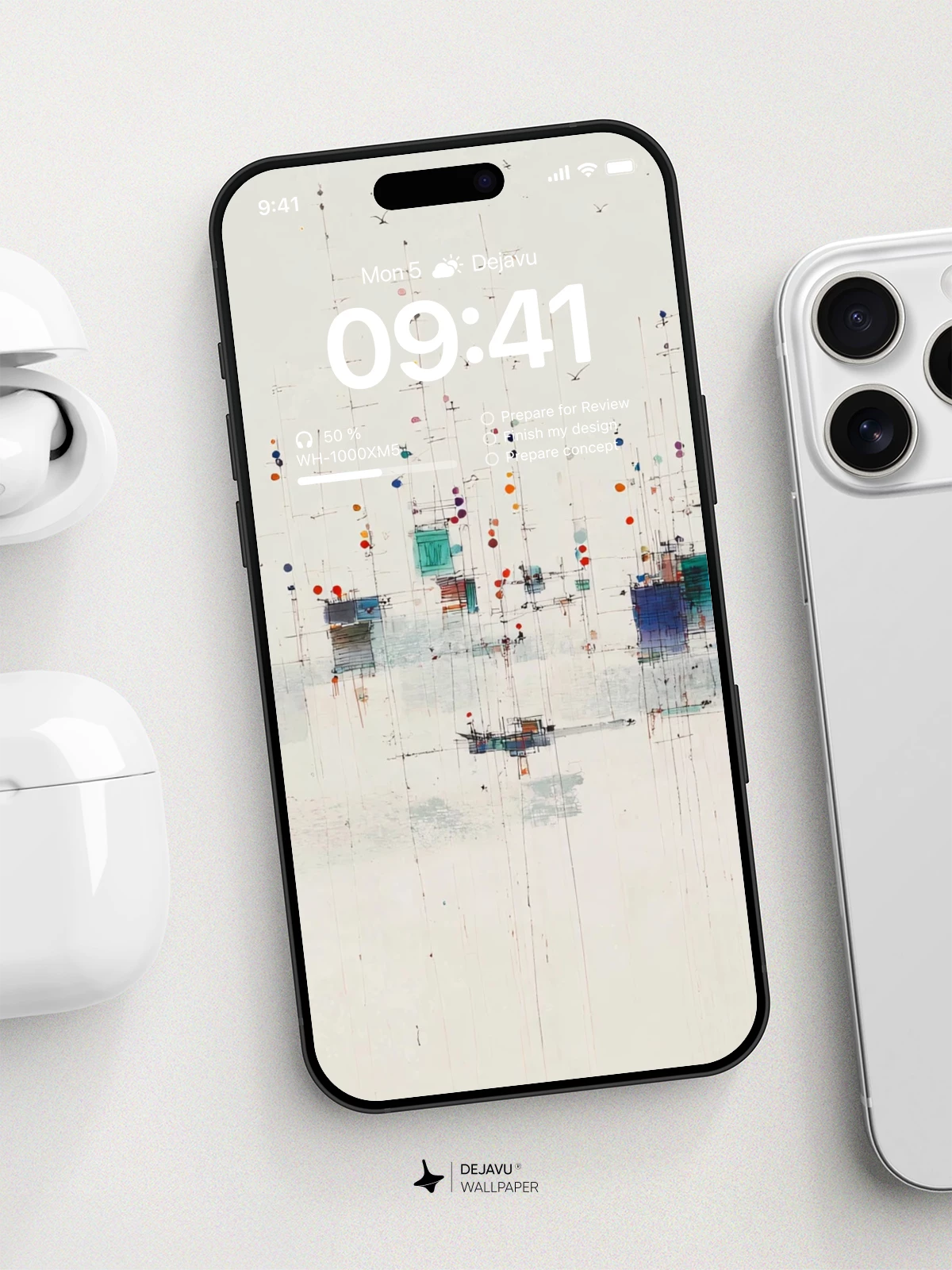 Sailboats and Buoys Watercolor Wallpaper 4K for iPhone Lock Screen