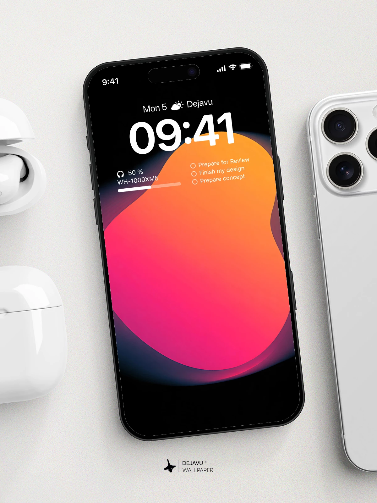 Abstract Gradient Wallpaper 4K for iPhone Lock Screen