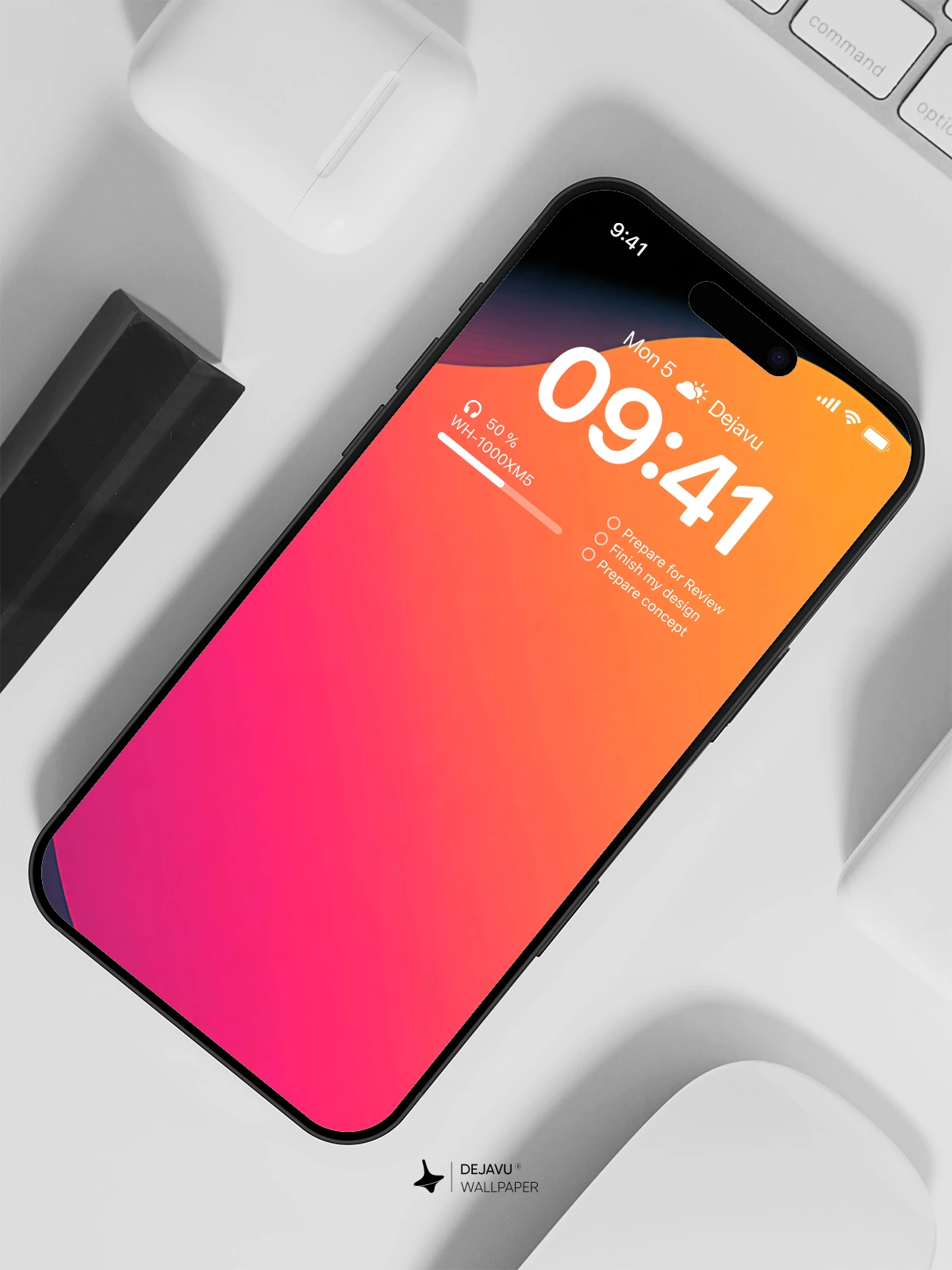Abstract Gradient Wallpaper 4K for iPhone Lock Screen