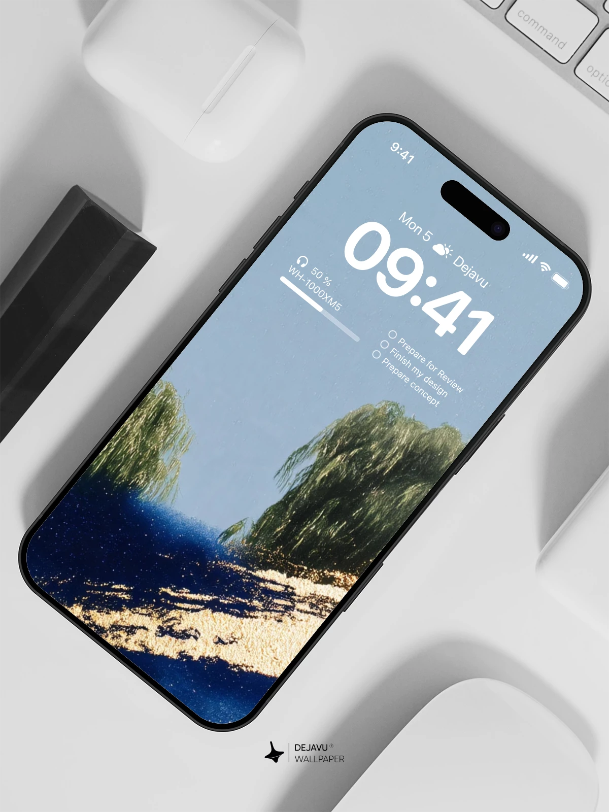 柳树沙丘自然景观 Wallpaper 4K for iPhone Lock Screen