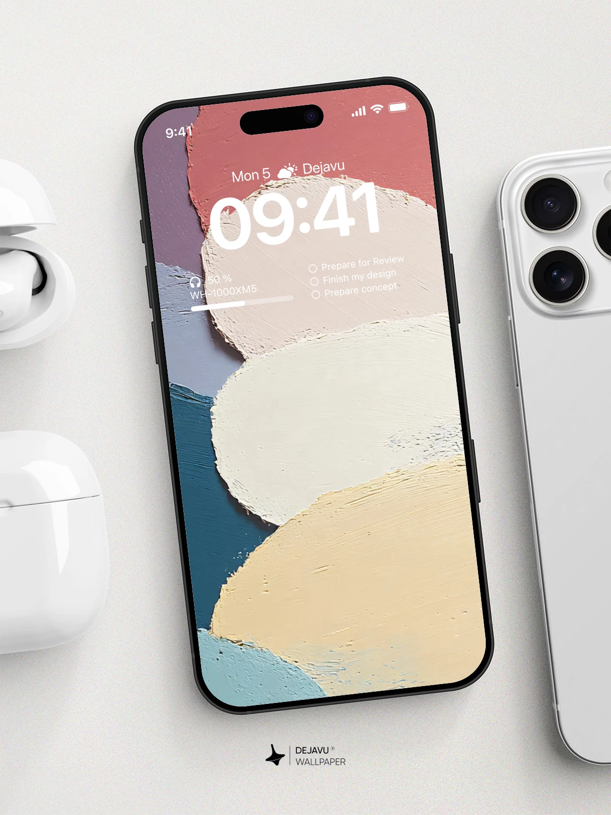 Abstract Pastel Shapes Wallpaper 4K for iPhone Lock Screen