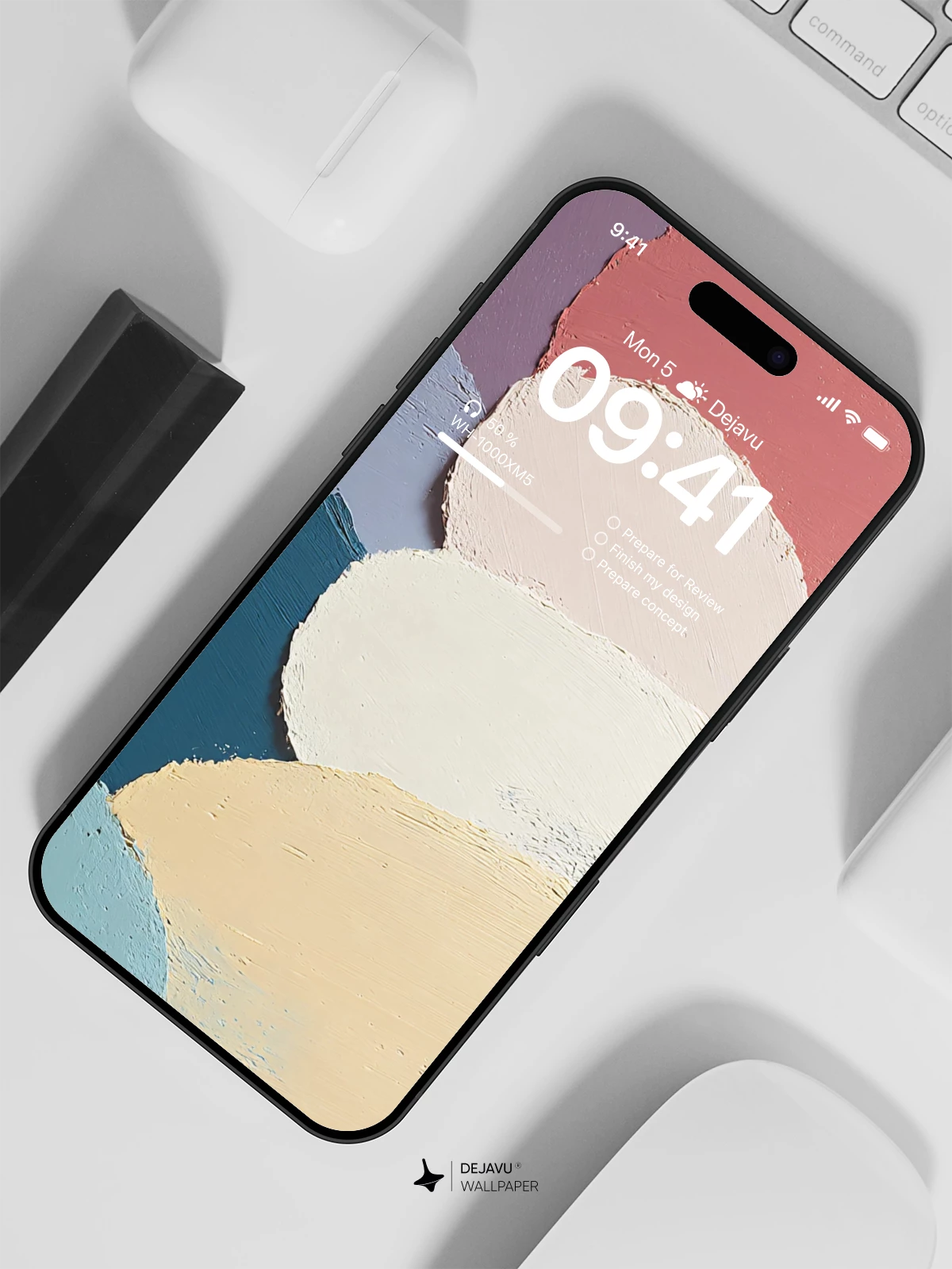 Abstract Pastel Shapes Wallpaper 4K for iPhone Lock Screen
