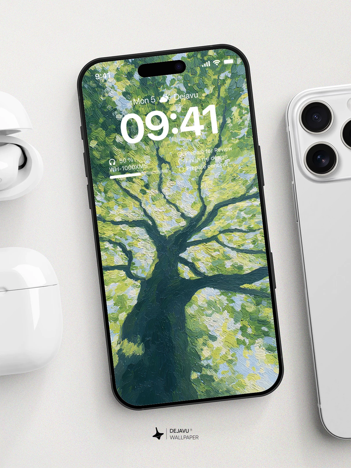 Green Tree Canopy Wallpaper 4K for iPhone Lock Screen