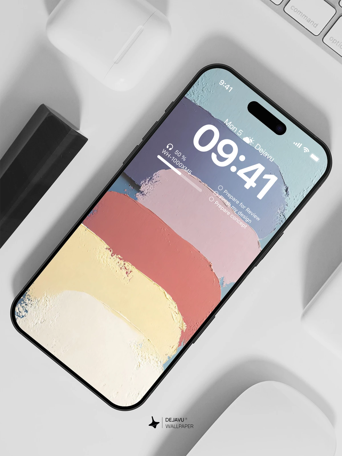 Pastel Color Palette Wall Texture Wallpaper 4K for iPhone Lock Screen