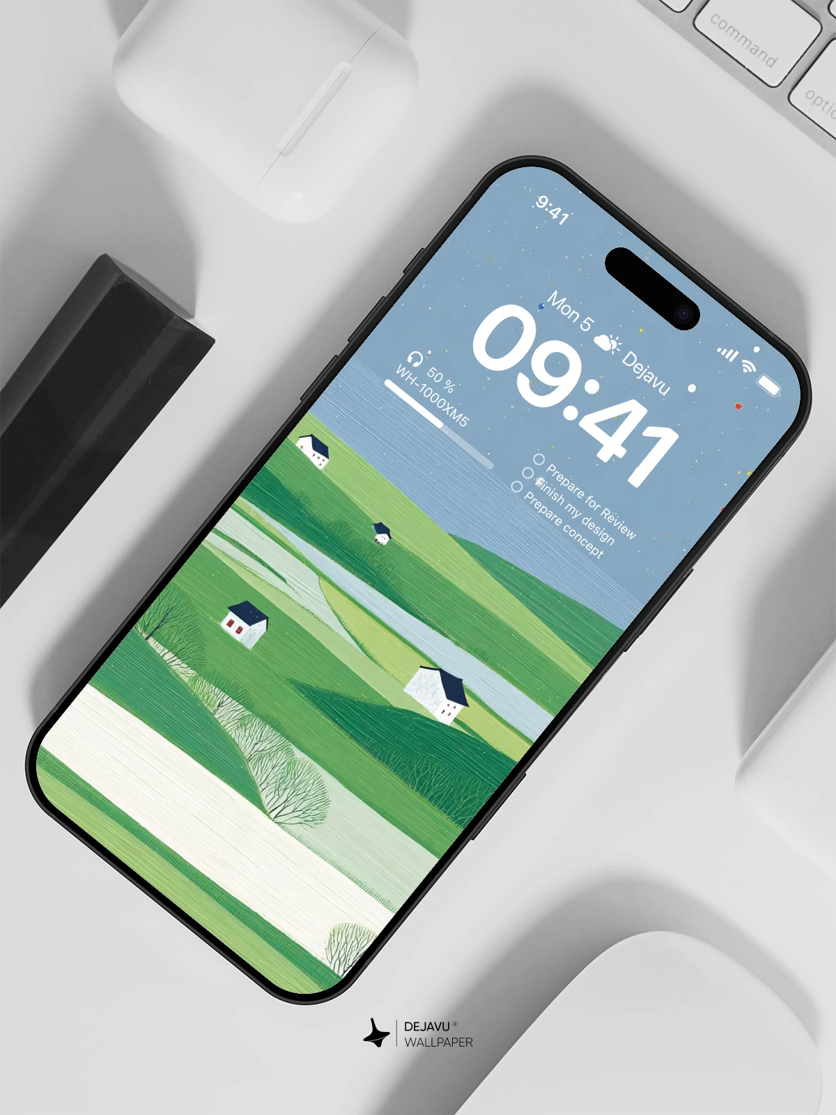 Pastoral Landscape Wallpaper 4K for iPhone Lock Screen