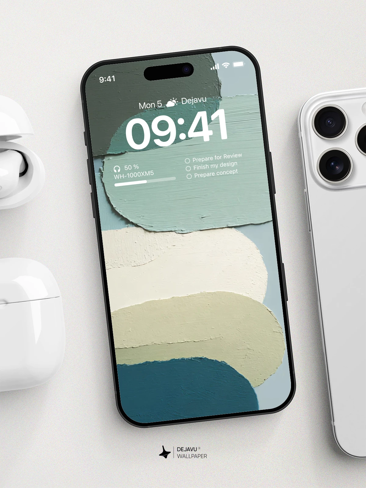 Abstract Pastel Blobs Wallpaper 4K for iPhone Lock Screen