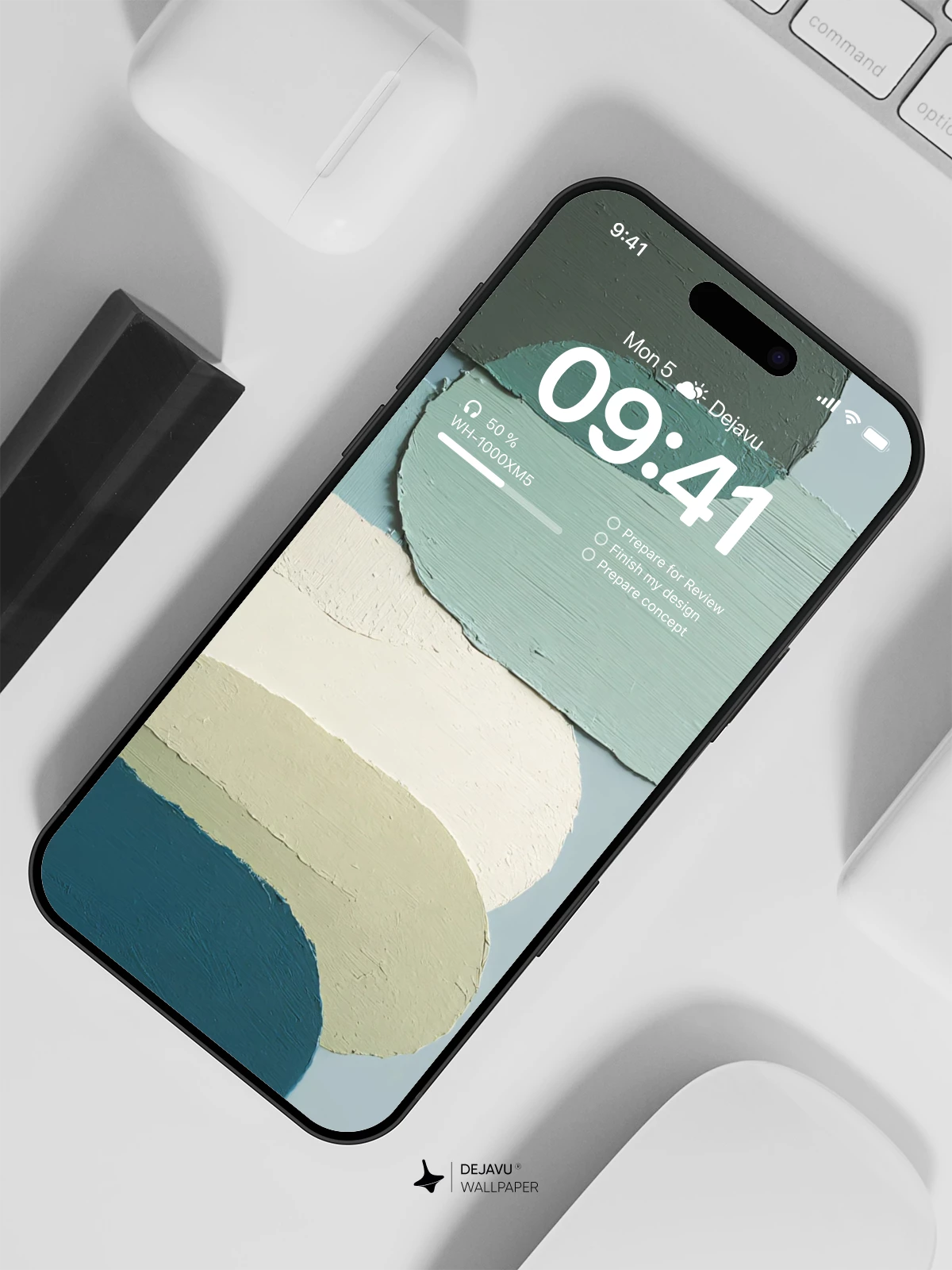 Abstract Pastel Blobs Wallpaper 4K for iPhone Lock Screen