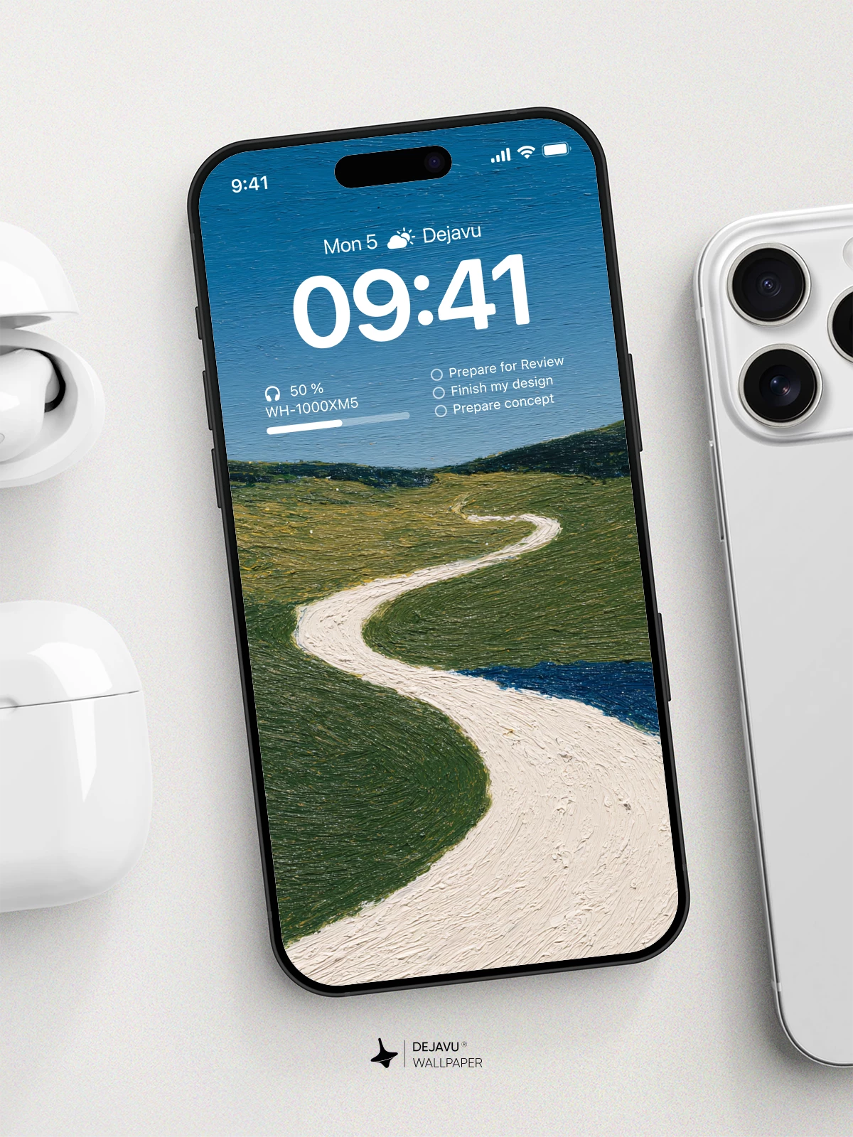 Winding Path Landscape Wallpaper 4K for iPhone Lock Screen