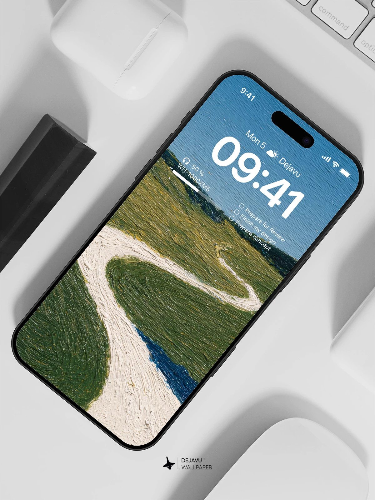 Winding Path Landscape Wallpaper 4K for iPhone Lock Screen