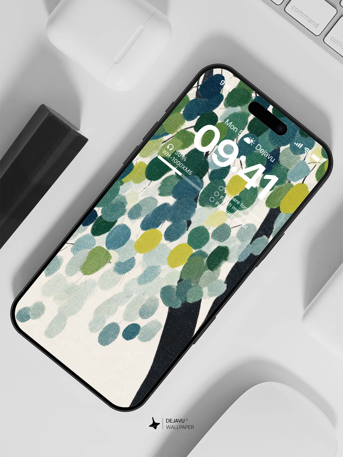 Abstract Tree Leaves Wallpaper 4K for iPhone Lock Screen