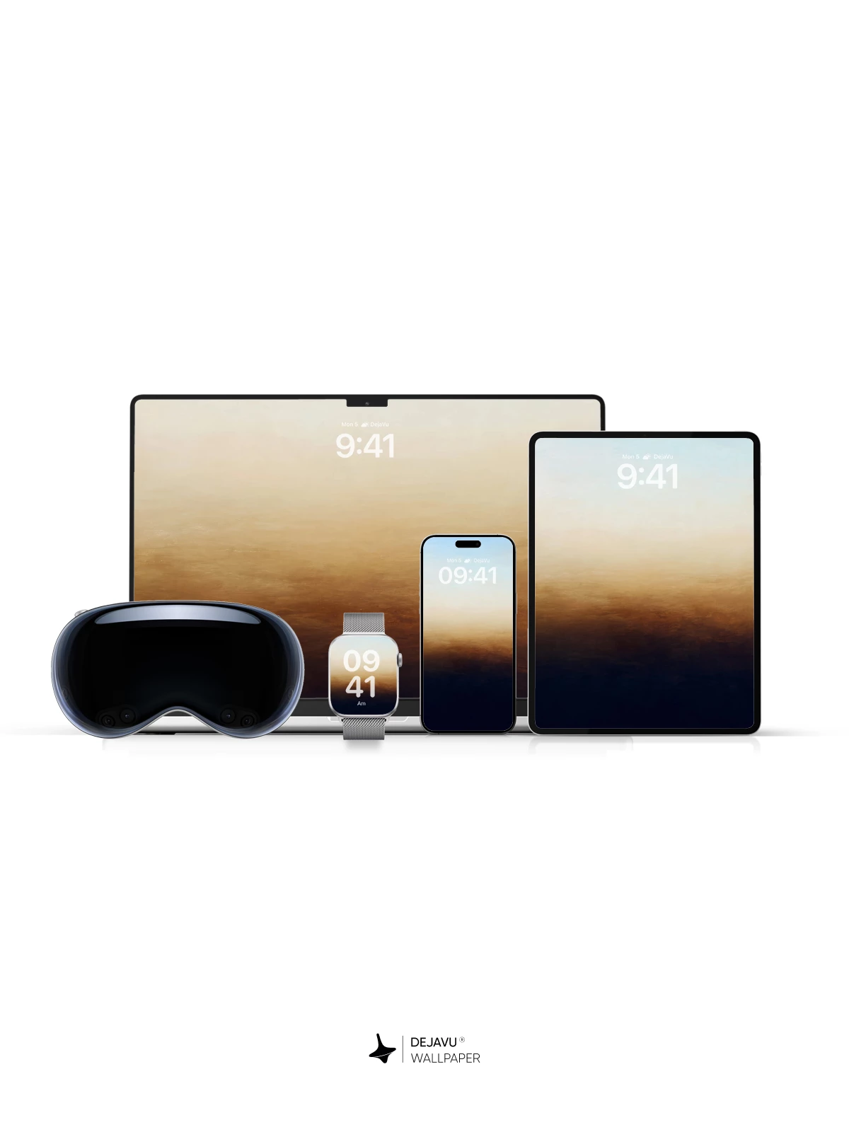 Abstract Gradient Landscape Wallpaper 4K for iPhone Lock Screen