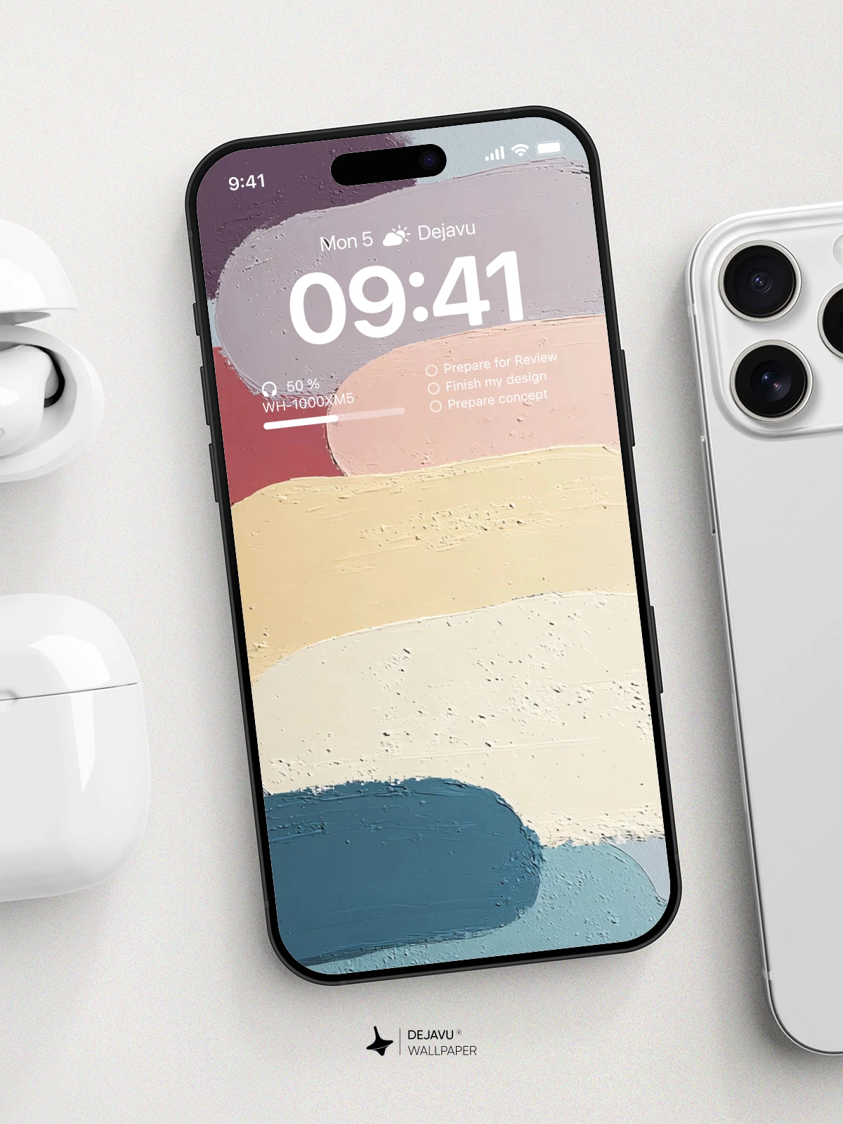 Pastel Stone Stack Wallpaper 4K for iPhone Lock Screen