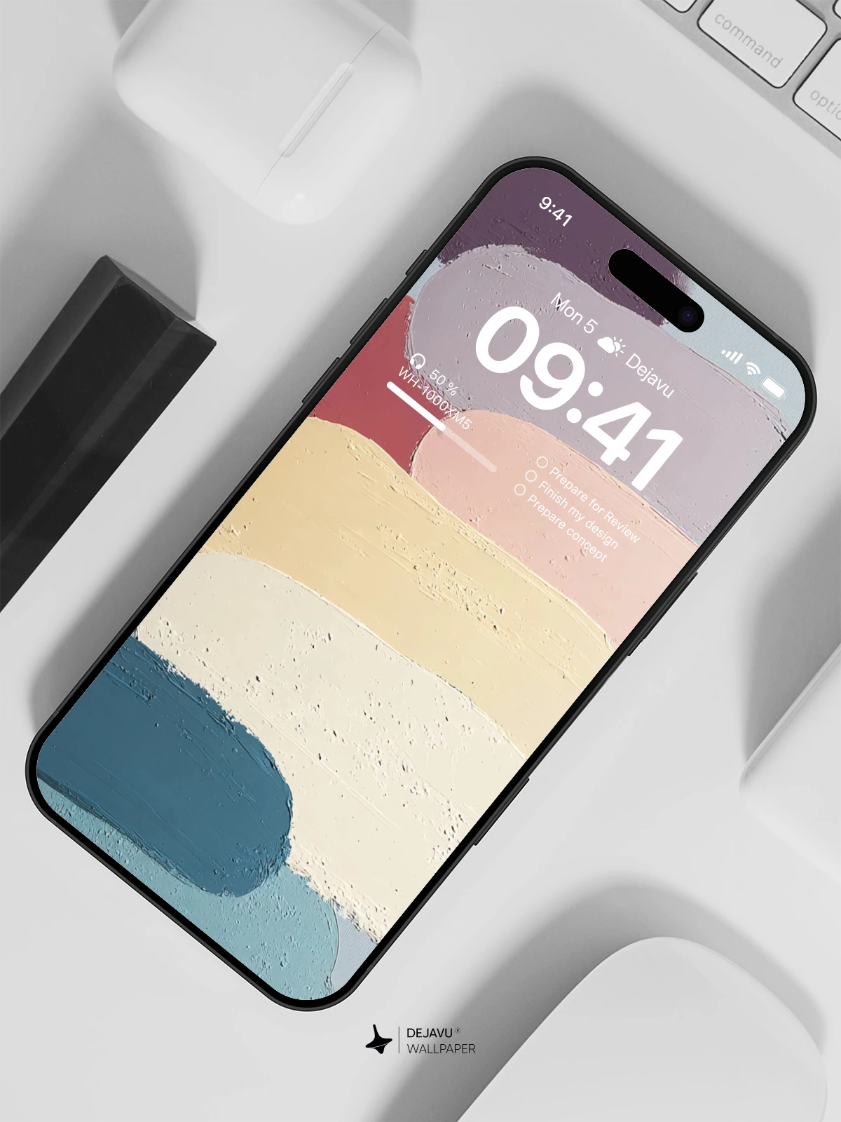 Pastel Stone Stack Wallpaper 4K for iPhone Lock Screen
