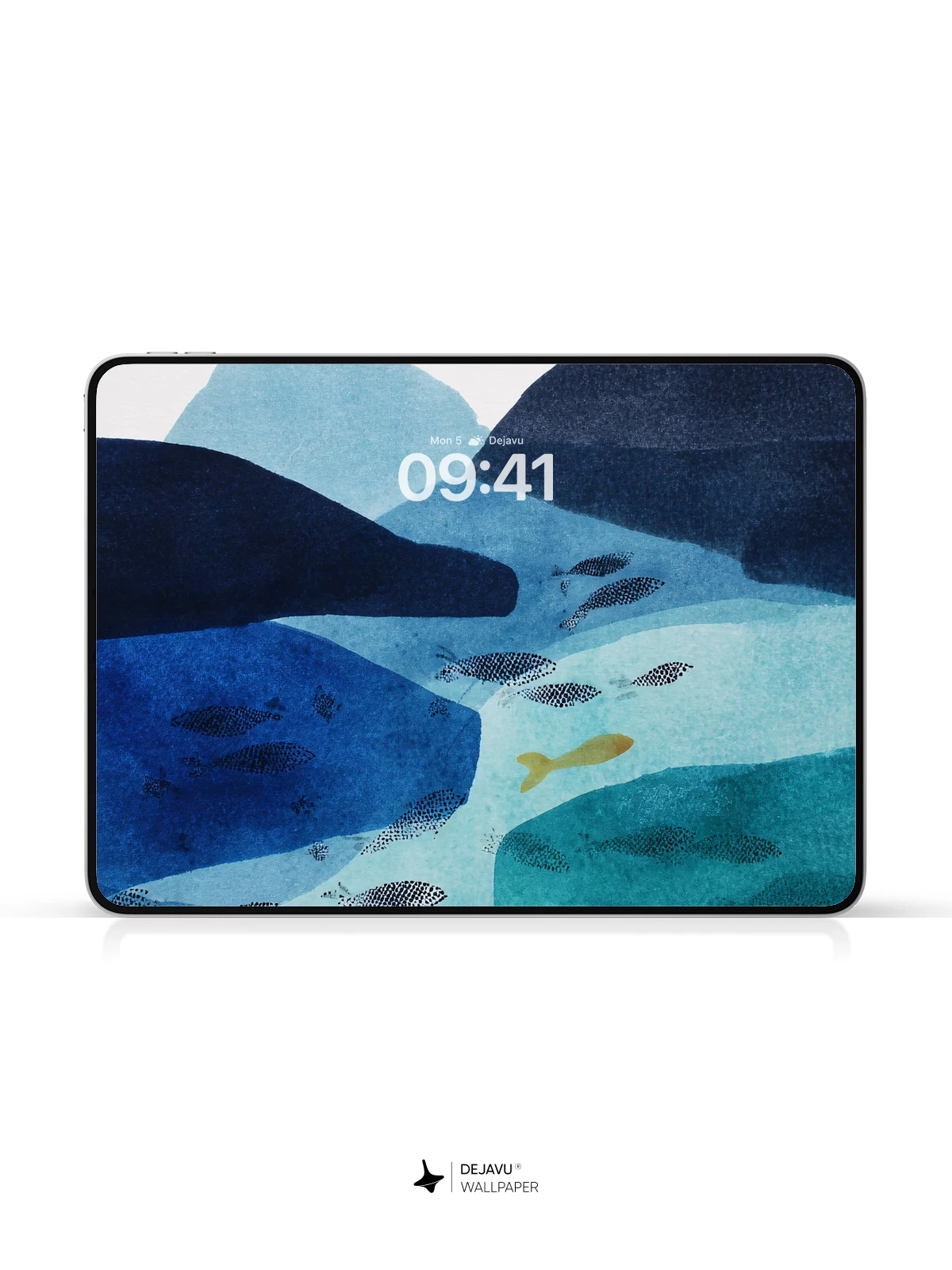 Abstract Ocean Fish Wall Art 4K Wallpaper for iPhone Lock Screen