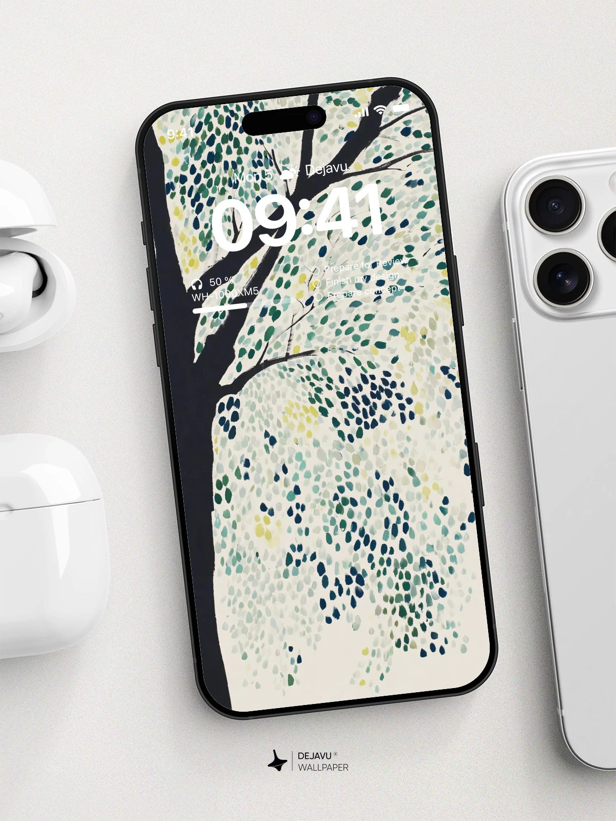 Japanese Tree Art Wallpaper 4K for iPhone Lock Screen