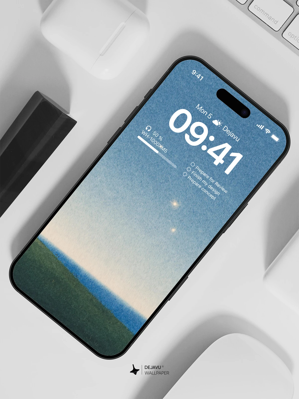 Starry Night Sky Couple Wallpaper 4K for iPhone Lock Screen