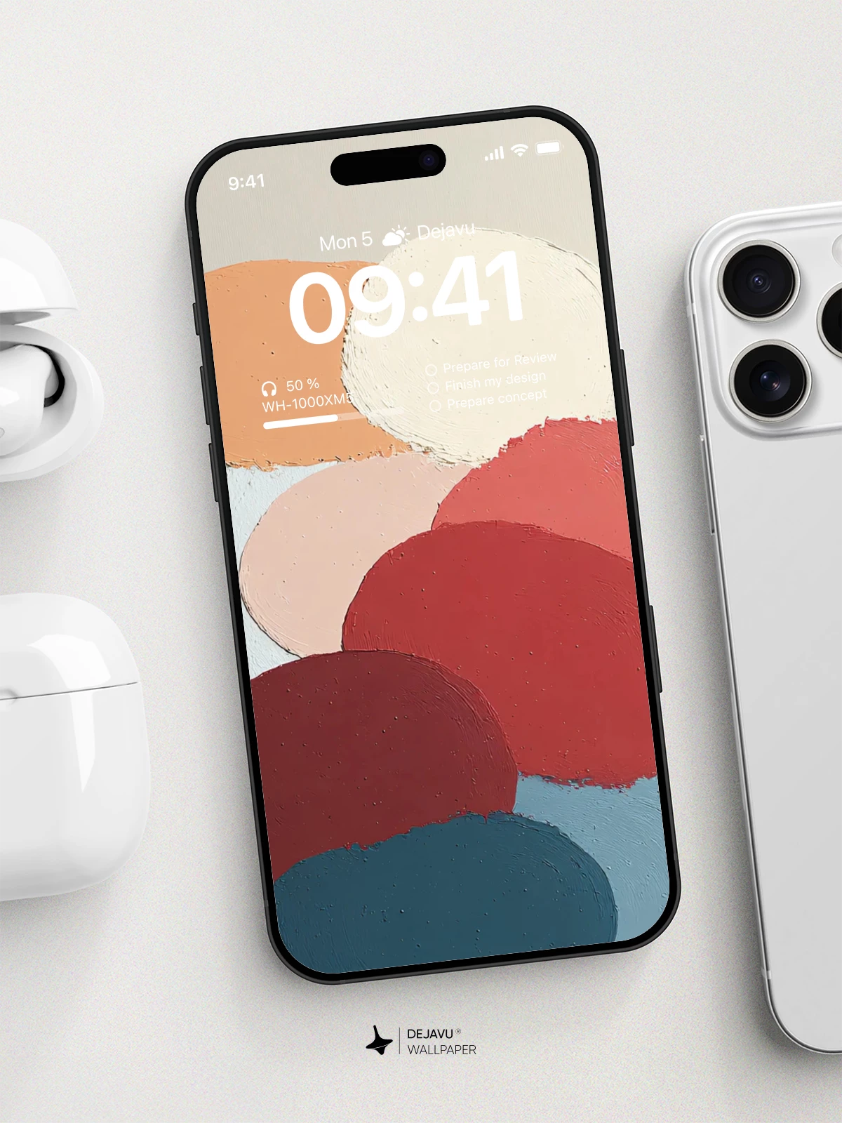 Abstract Colorful Circles Wallpaper 4K for iPhone Lock Screen