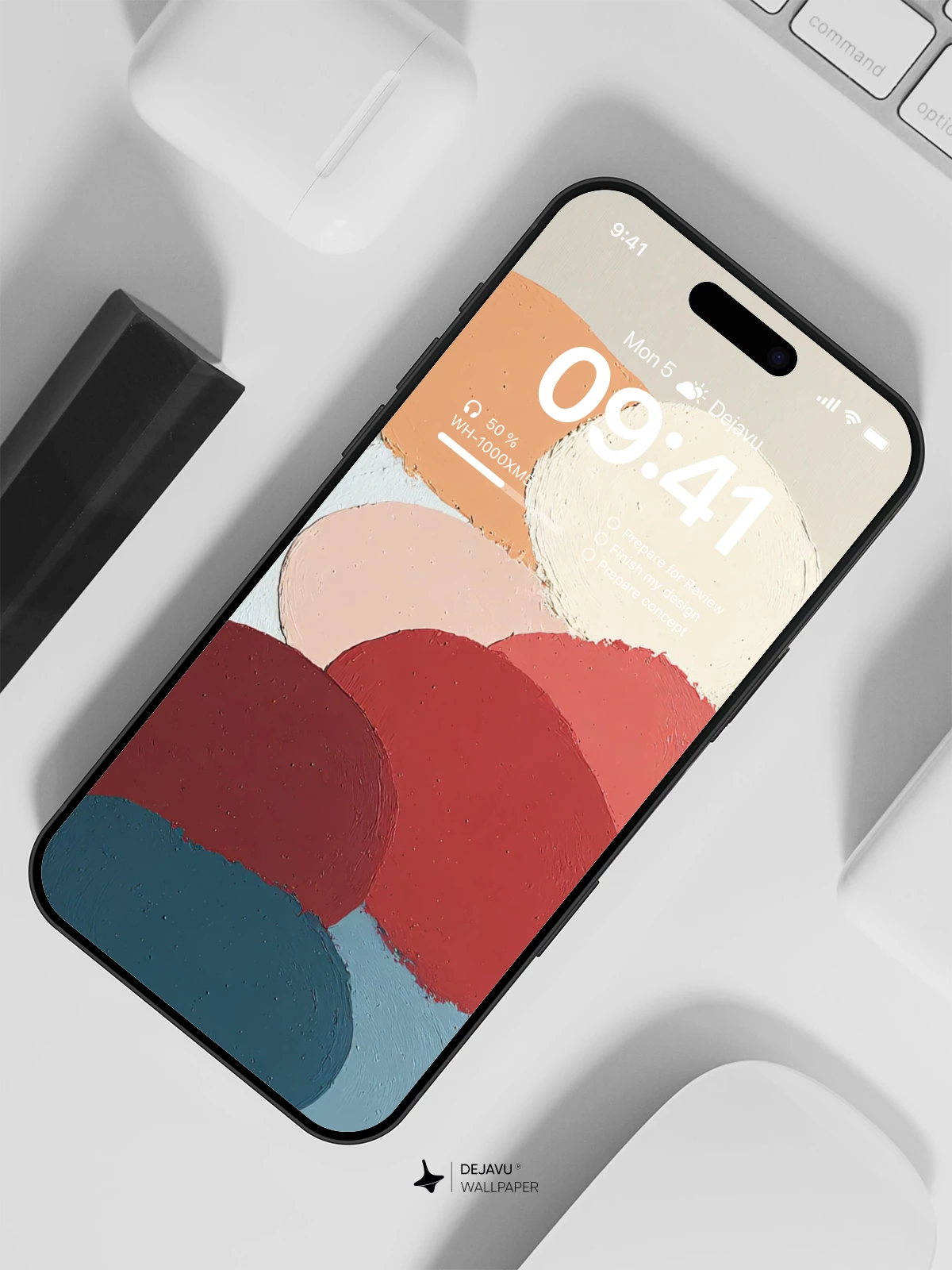 Abstract Colorful Circles Wallpaper 4K for iPhone Lock Screen
