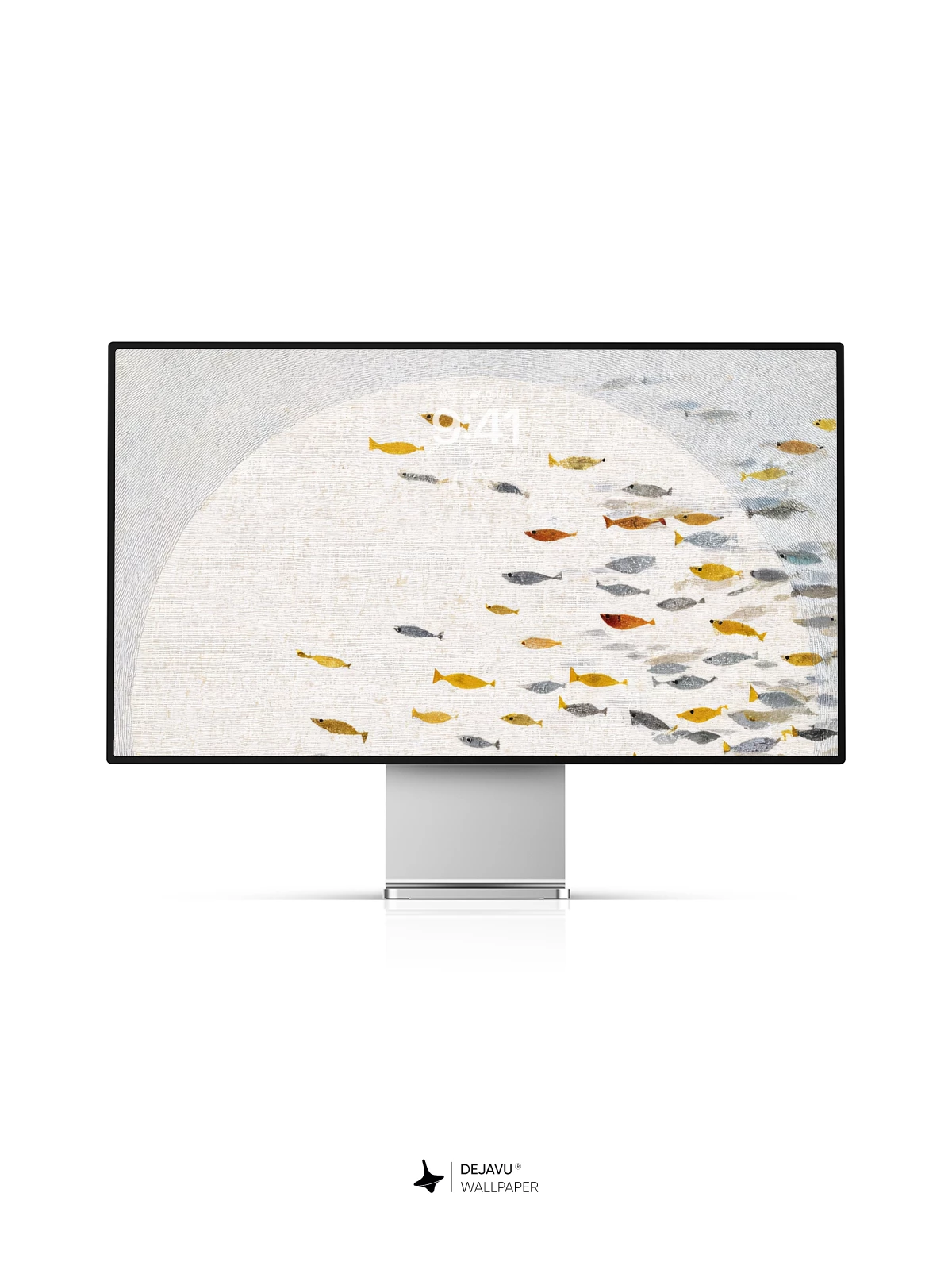 Minimalist Fish School Wallpaper 4K for iPhone Lock Screen
