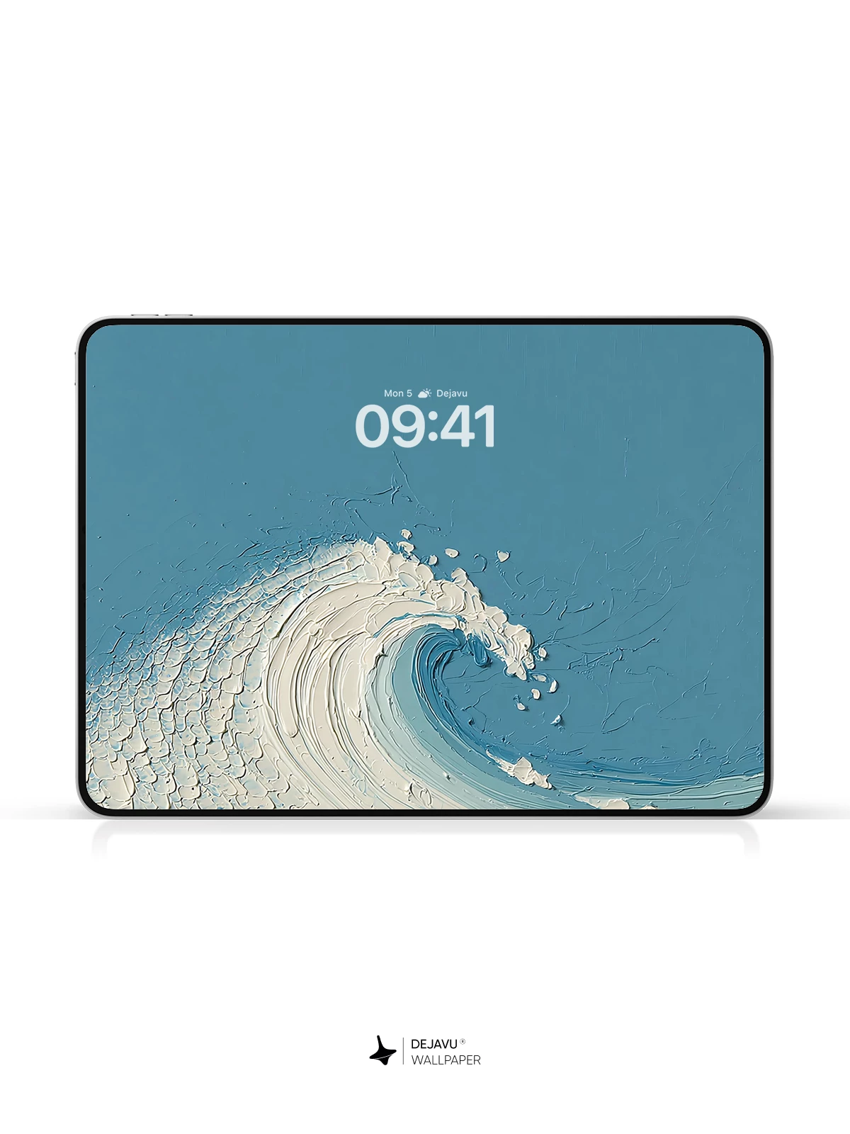 Blue Ocean Wave Texture Wallpaper 4K for iPhone Lock Screen