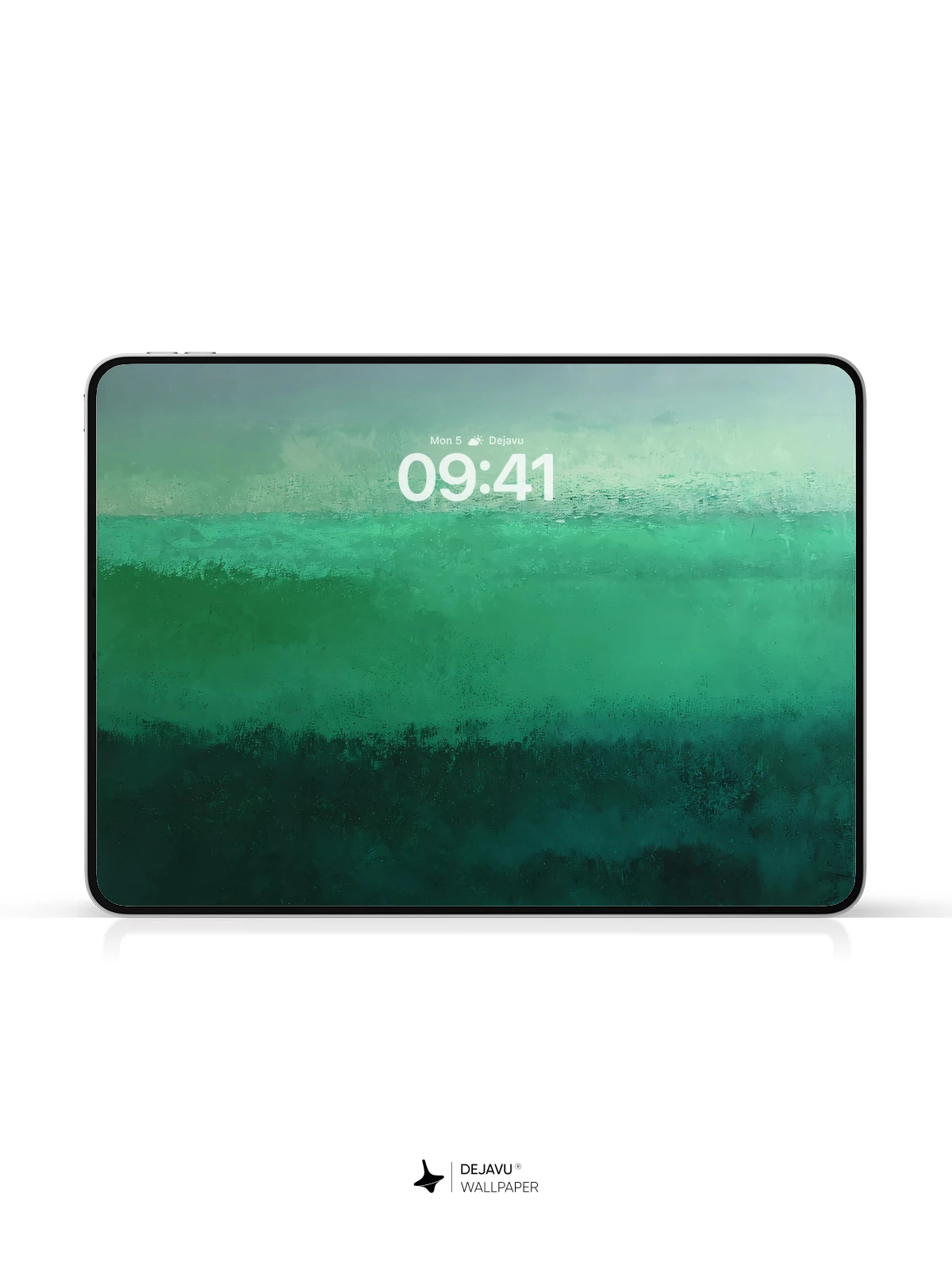 Abstract Green Ocean Wallpaper 4K for iPhone Lock Screen