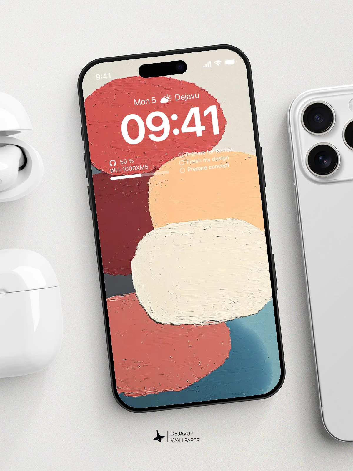 Abstract Colorful Shapes Wallpaper 4K for iPhone Lock Screen