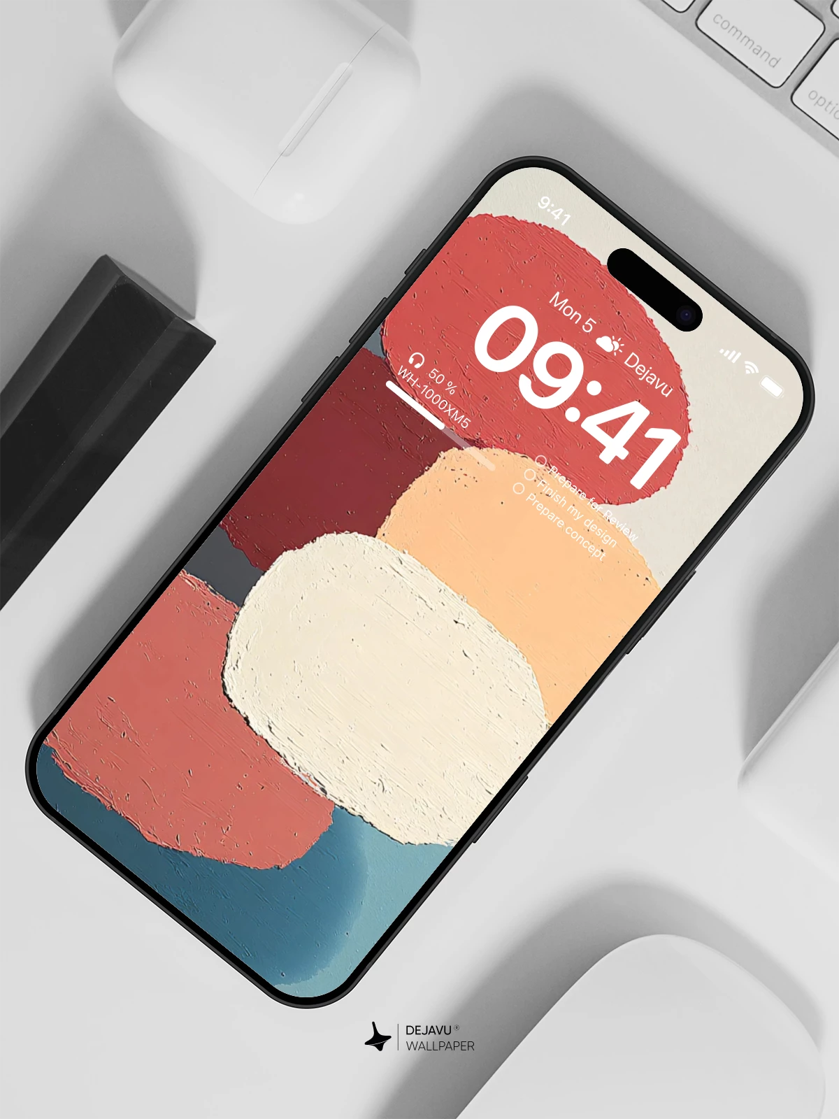 Abstract Colorful Shapes Wallpaper 4K for iPhone Lock Screen