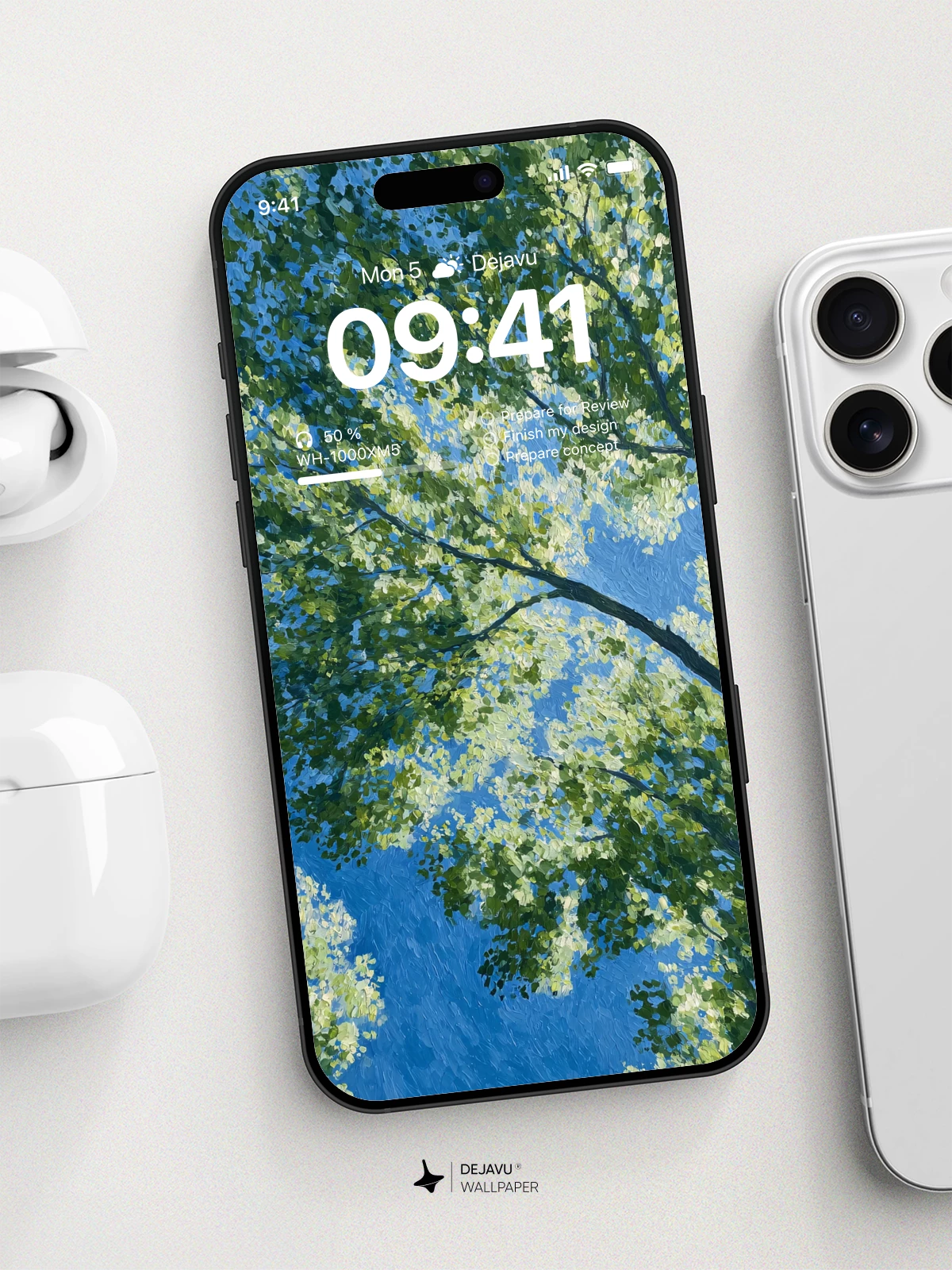 Green Tree Canopy Wallpaper 4K for iPhone Lock Screen