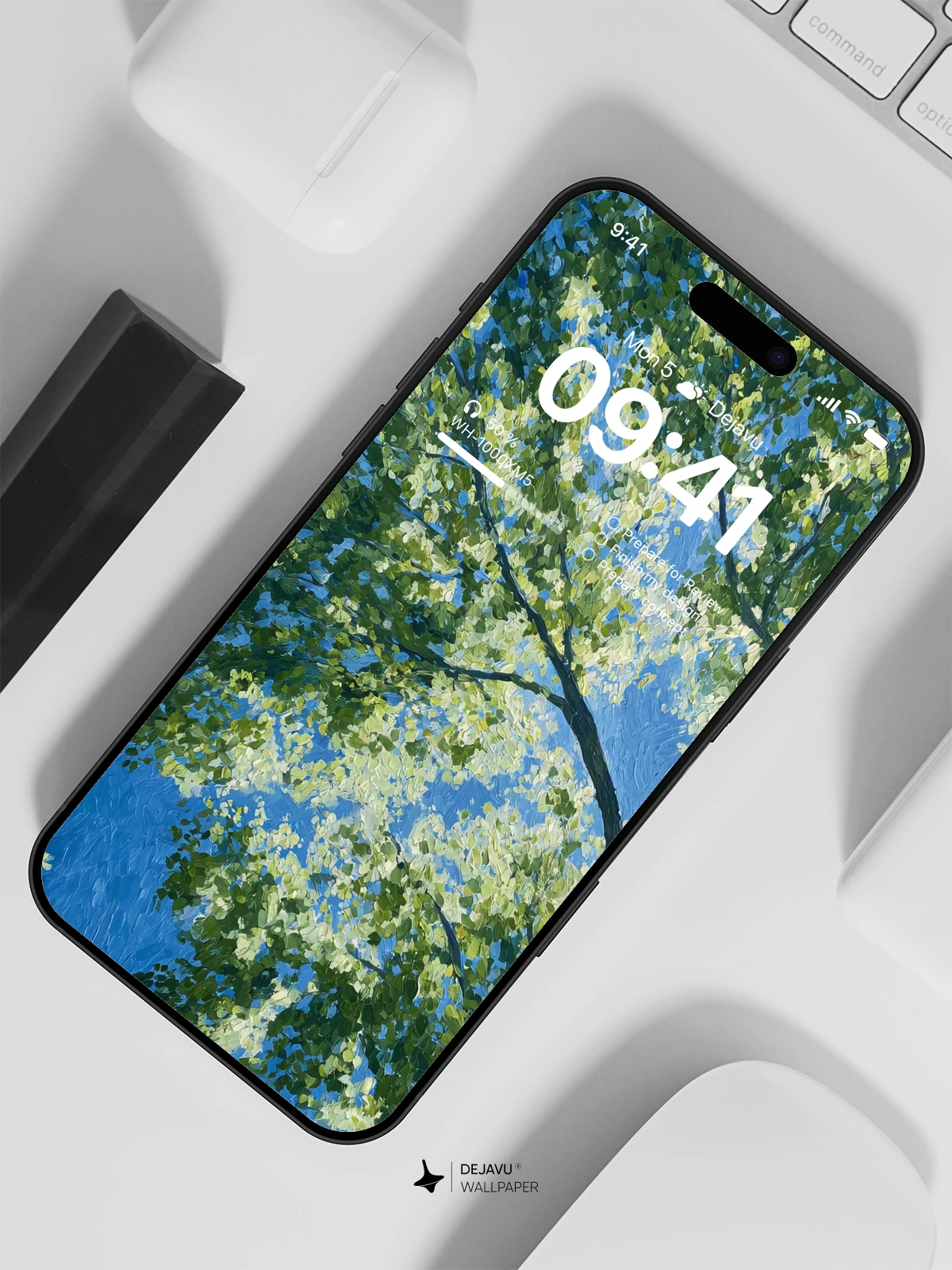 Green Tree Canopy Wallpaper 4K for iPhone Lock Screen