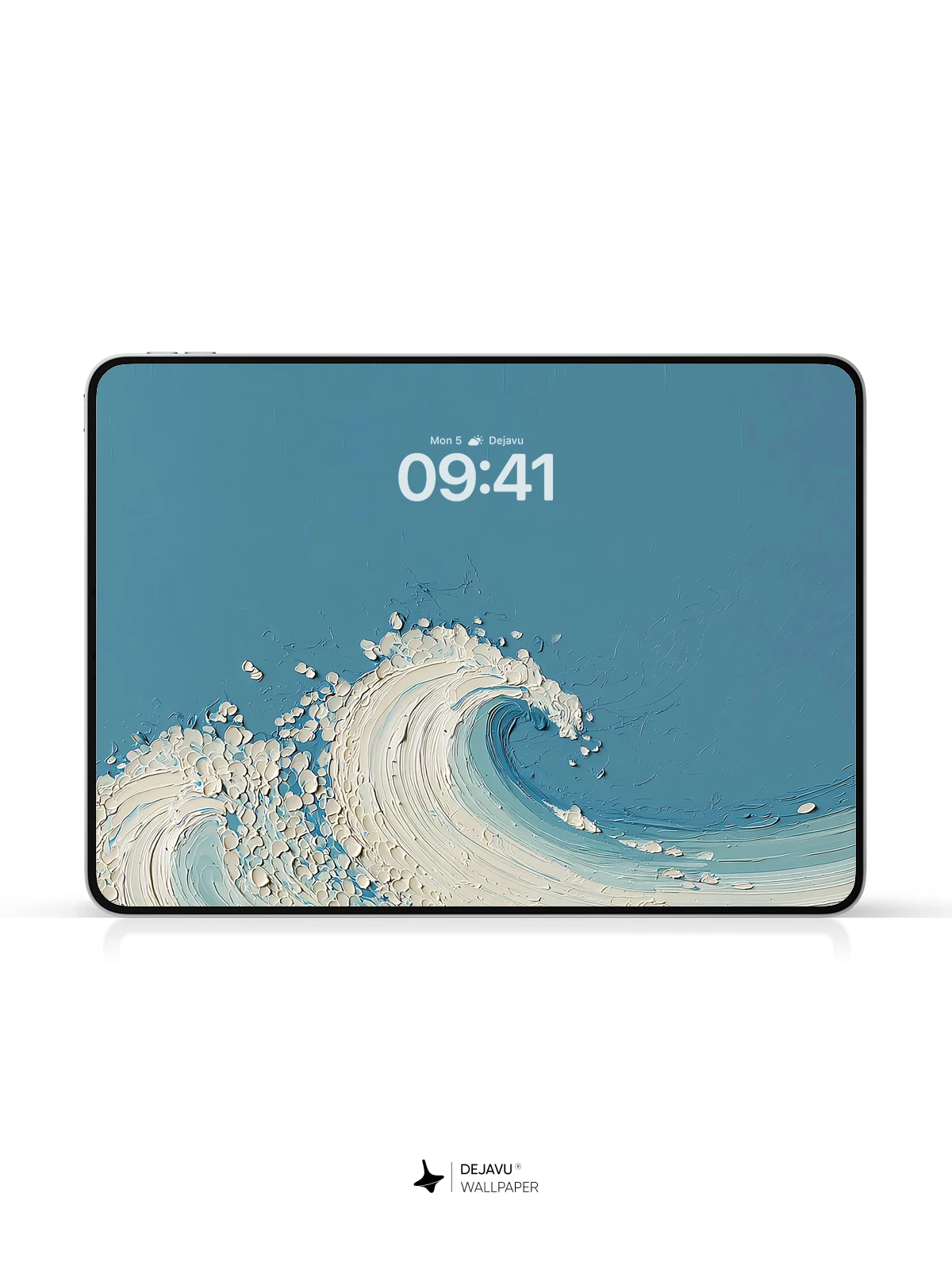 Abstract Blue Ocean Wave Texture 4K Wallpaper for iPhone Lock Screen