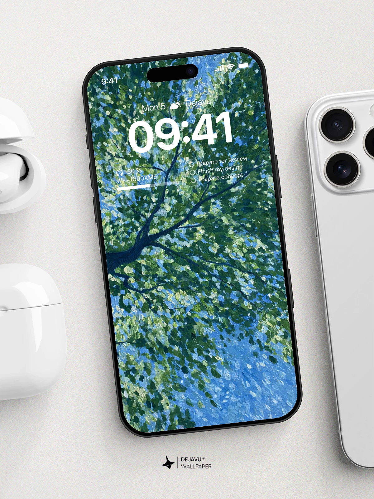 Green Tree Canopy Wallpaper 4K for iPhone Lock Screen
