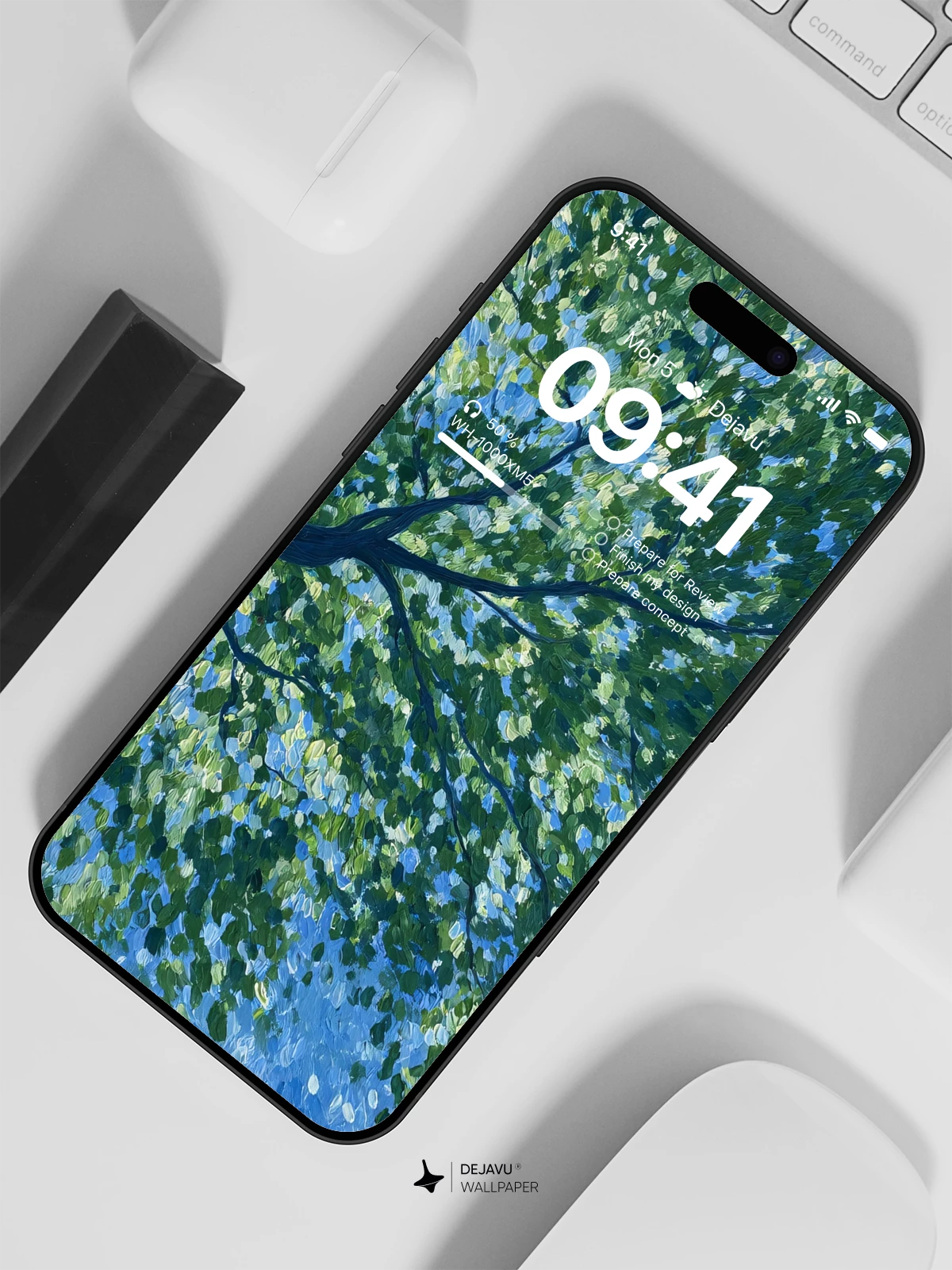 Green Tree Canopy Wallpaper 4K for iPhone Lock Screen