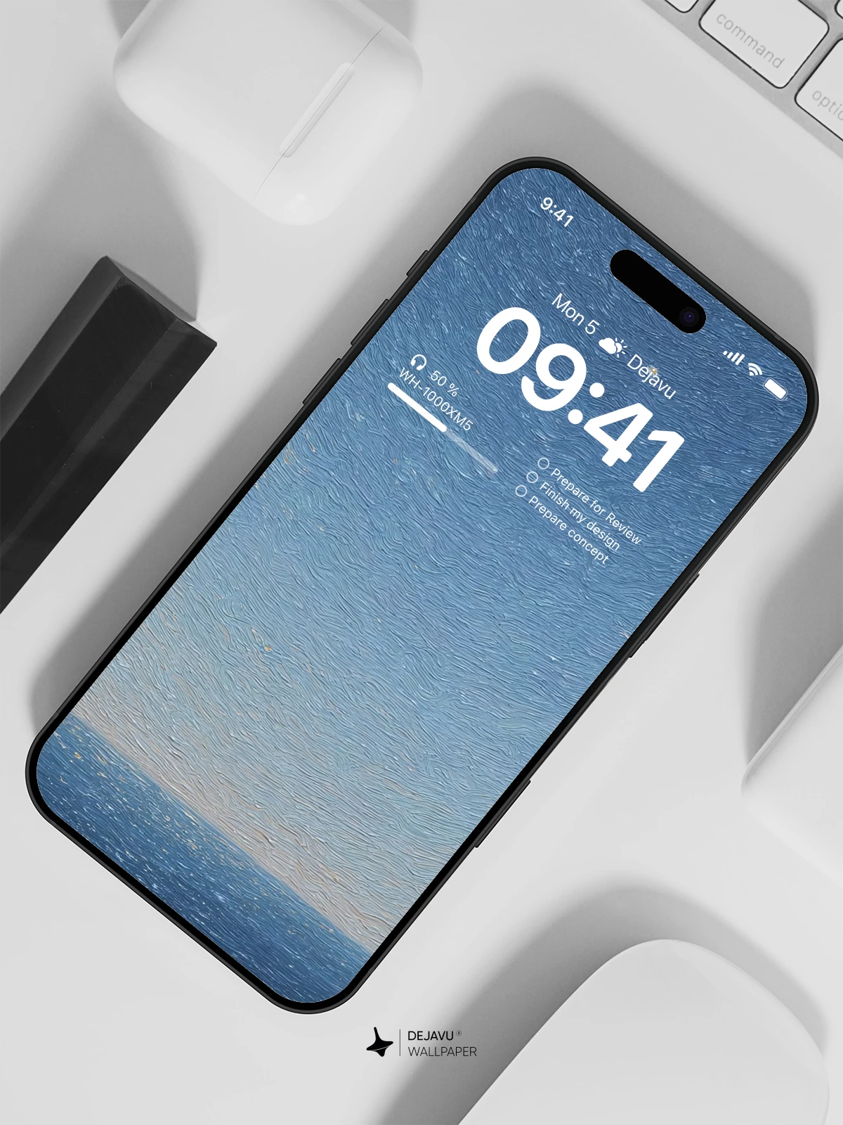 Starry Night Ocean View Wallpaper 4K for iPhone Lock Screen