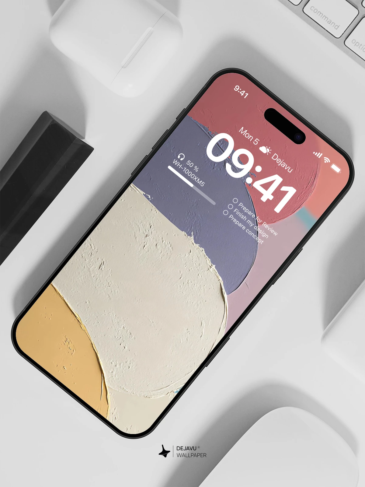 Abstract Pastel Shapes Wallpaper 4K for iPhone Lock Screen