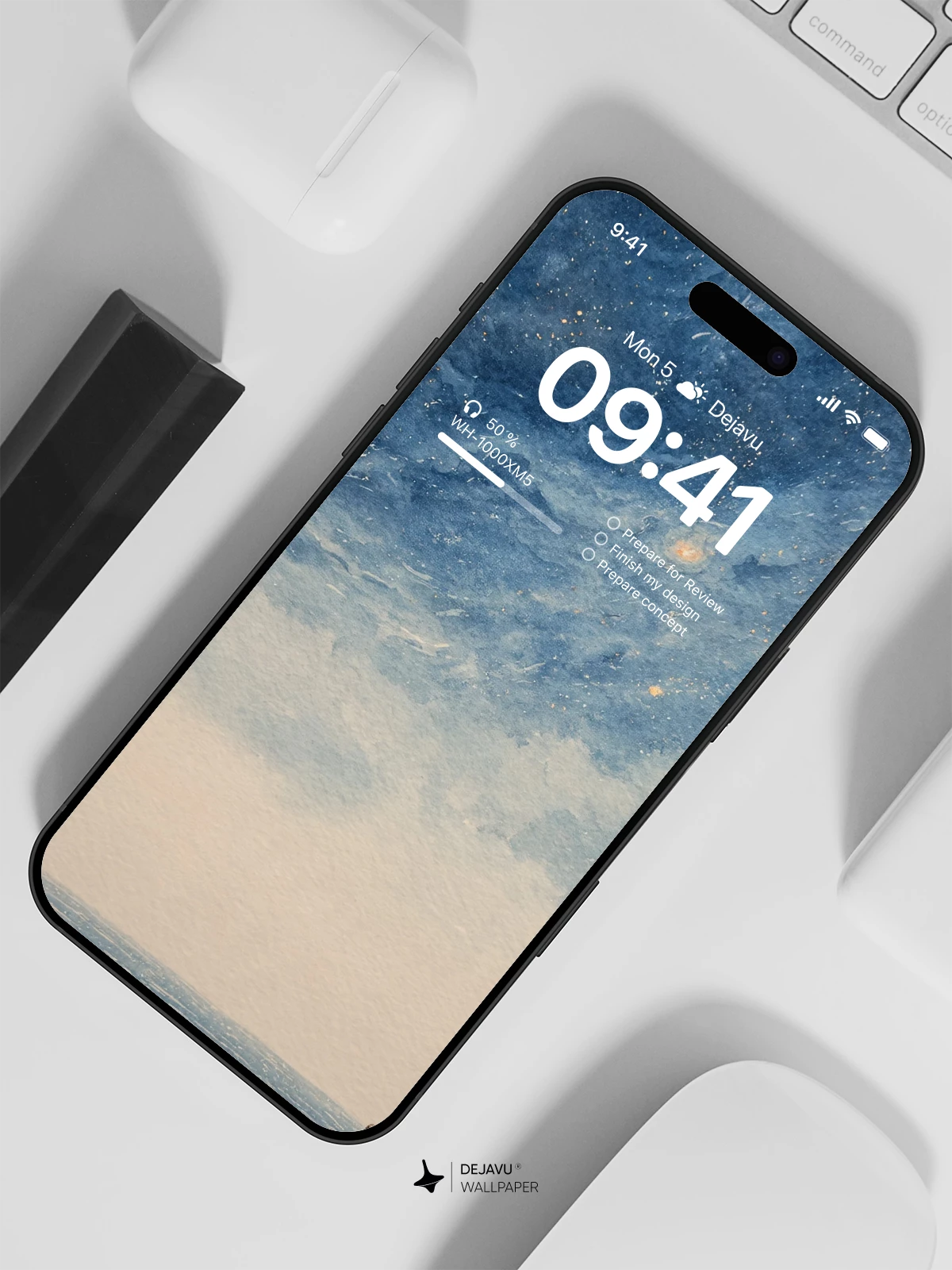 Starry Night Sky Couple Wallpaper 4K for iPhone Lock Screen